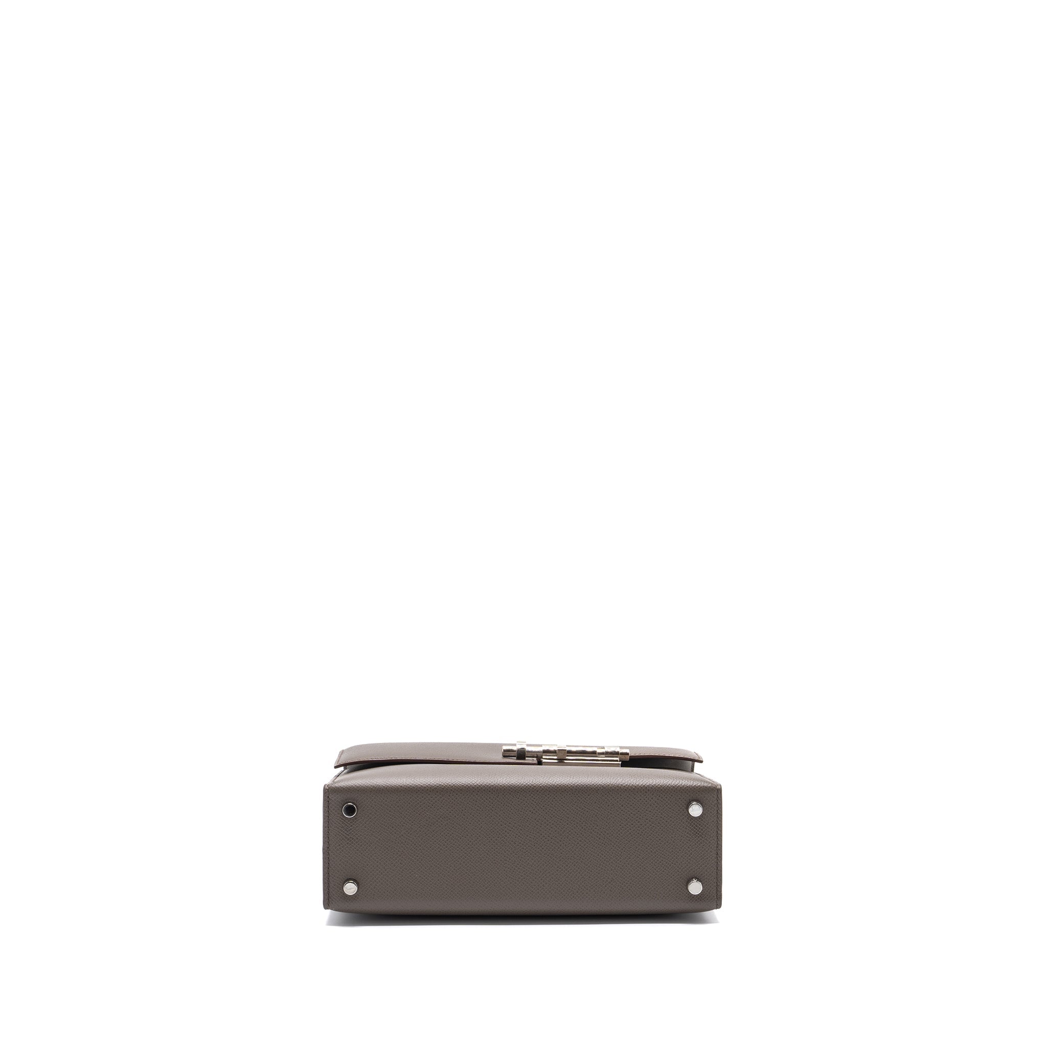 HERMES VERROU 21 EPSOM GRIS ETAIN SHW