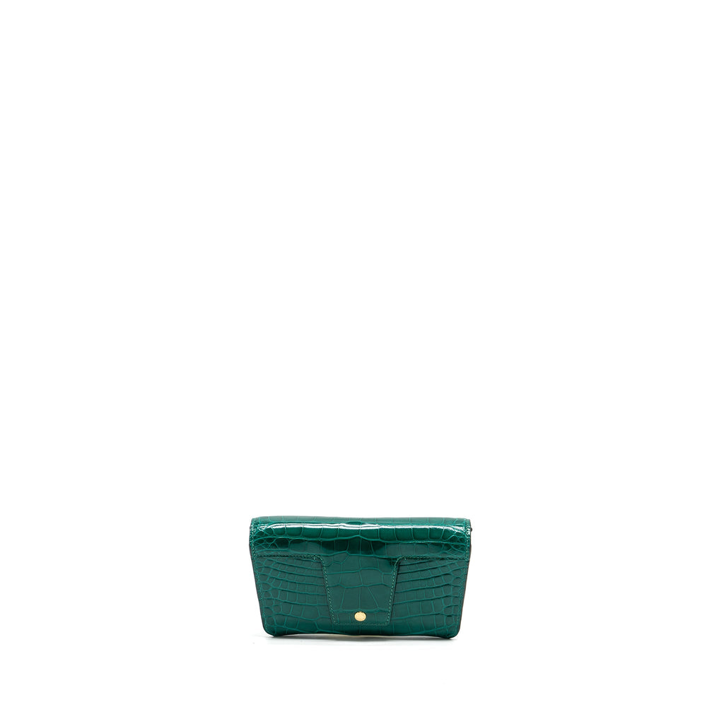 LOUIS VUITTON PADLOCK ON STRAP CROCODILE BRILLANT GREEN GHW