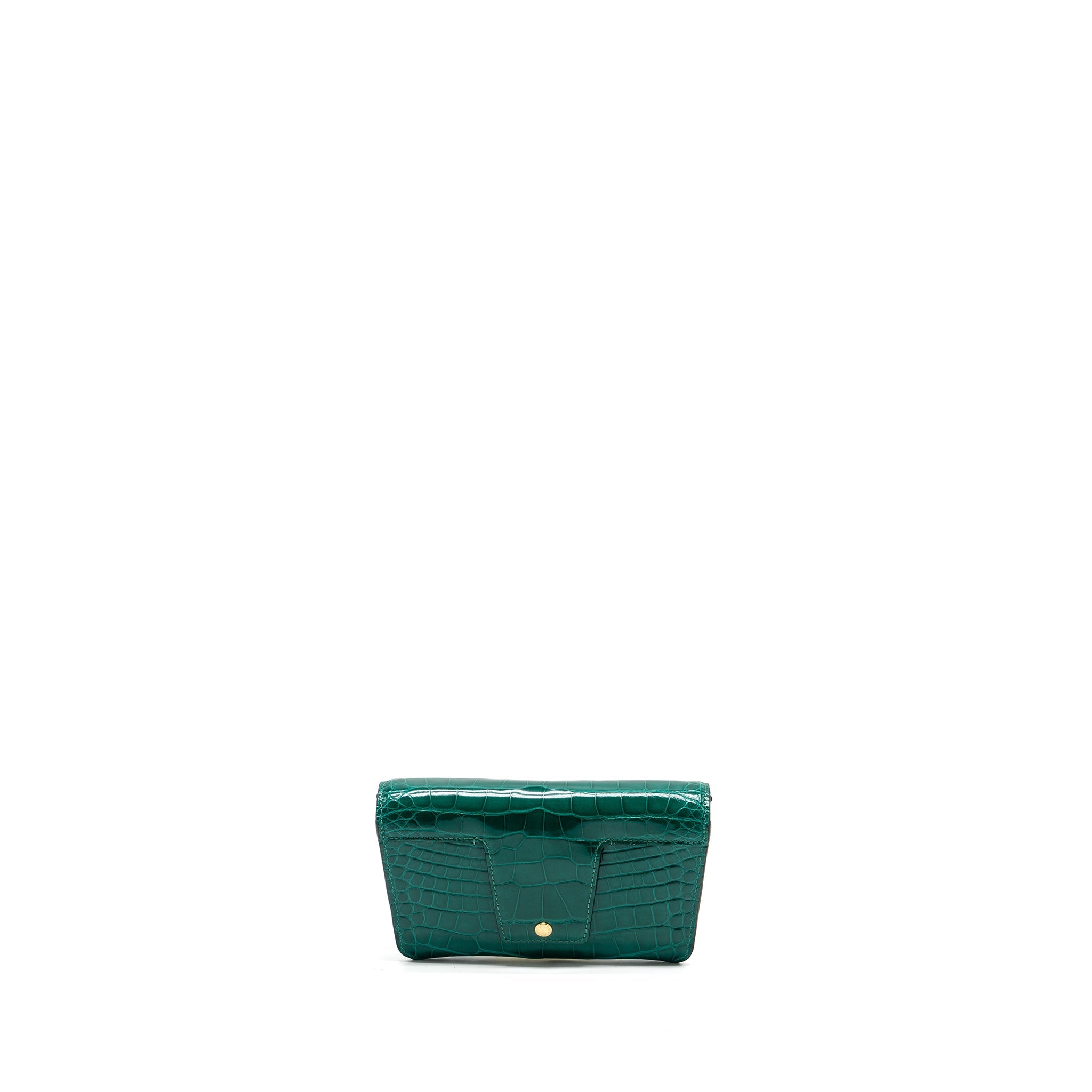 LOUIS VUITTON PADLOCK ON STRAP CROCODILE BRILLANT GREEN GHW
