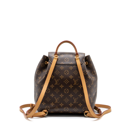 LOUIS VUITTON MONTSOURIS PM BACKPACK MONOGRAM CANVAS / LEATHER GHW (NEW VERSION)