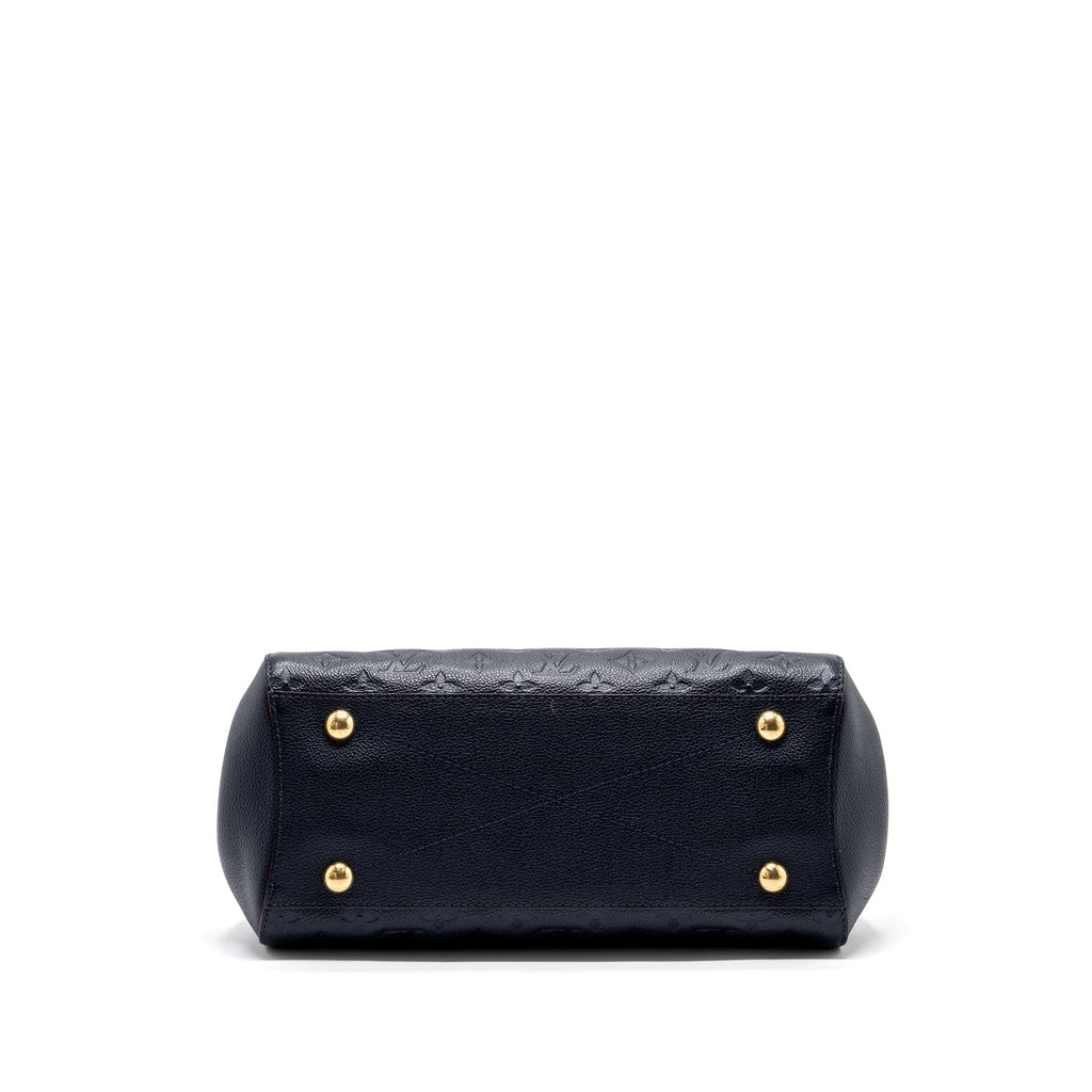 LOUIS VUITTON MONTAIGNE MM MONOGRAM EMPREINTE NAVY GHW