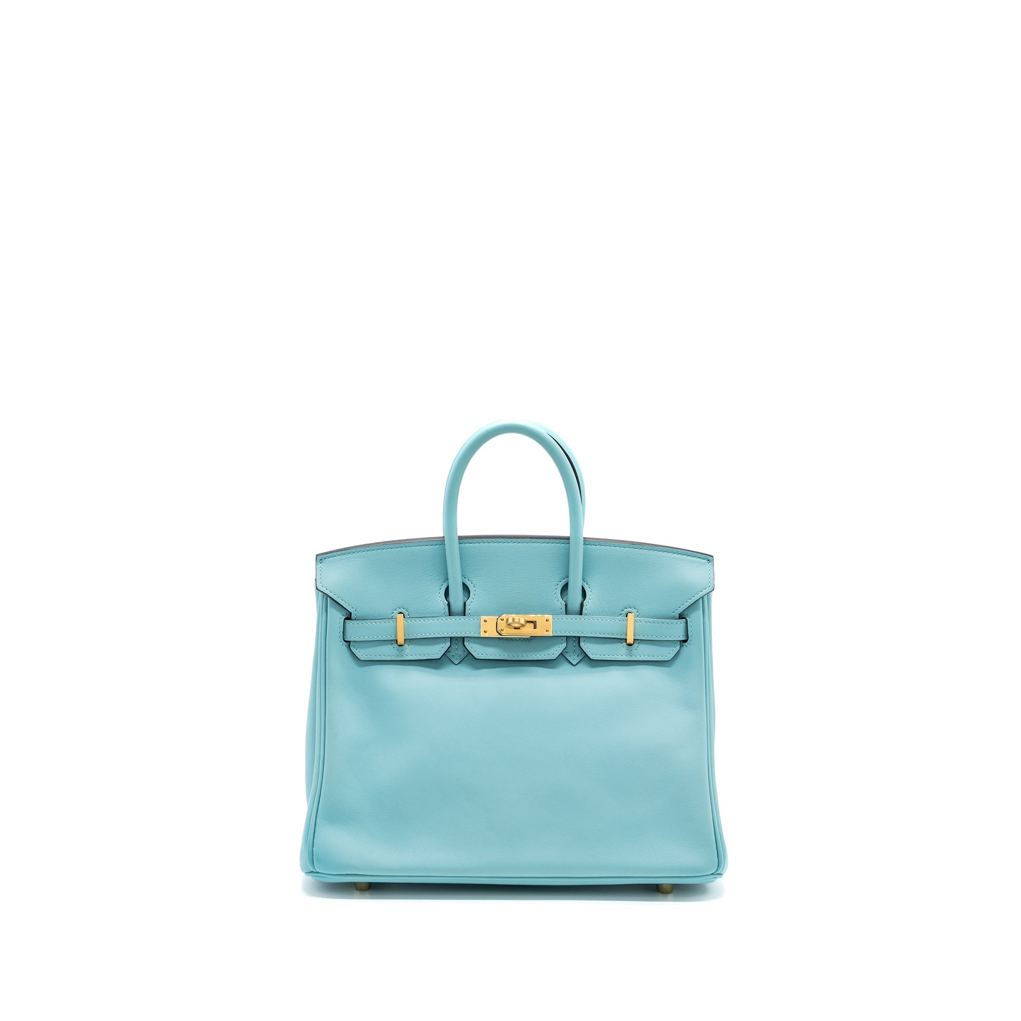 HERMES BIRKIN 25 SWIFT 3P BLUE ATOLL GHW