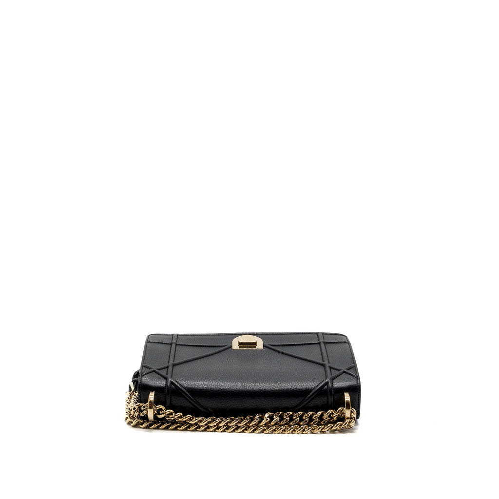 DIOR DIORAMA BAG CALFSKIN BLACK LGHW