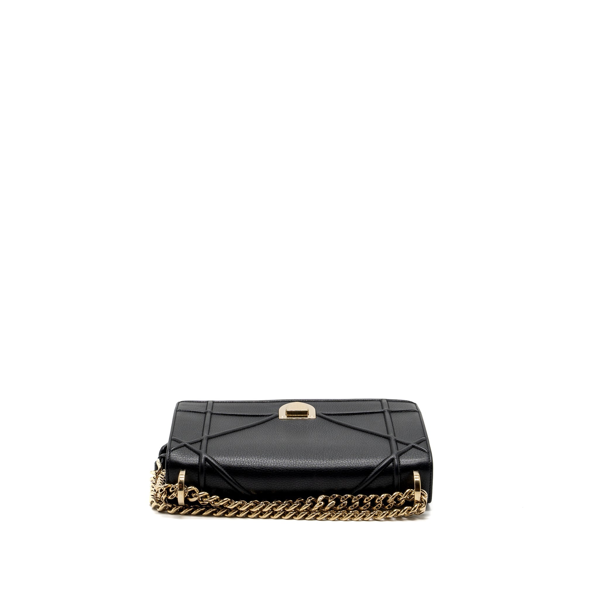 DIOR DIORAMA BAG CALFSKIN BLACK LGHW