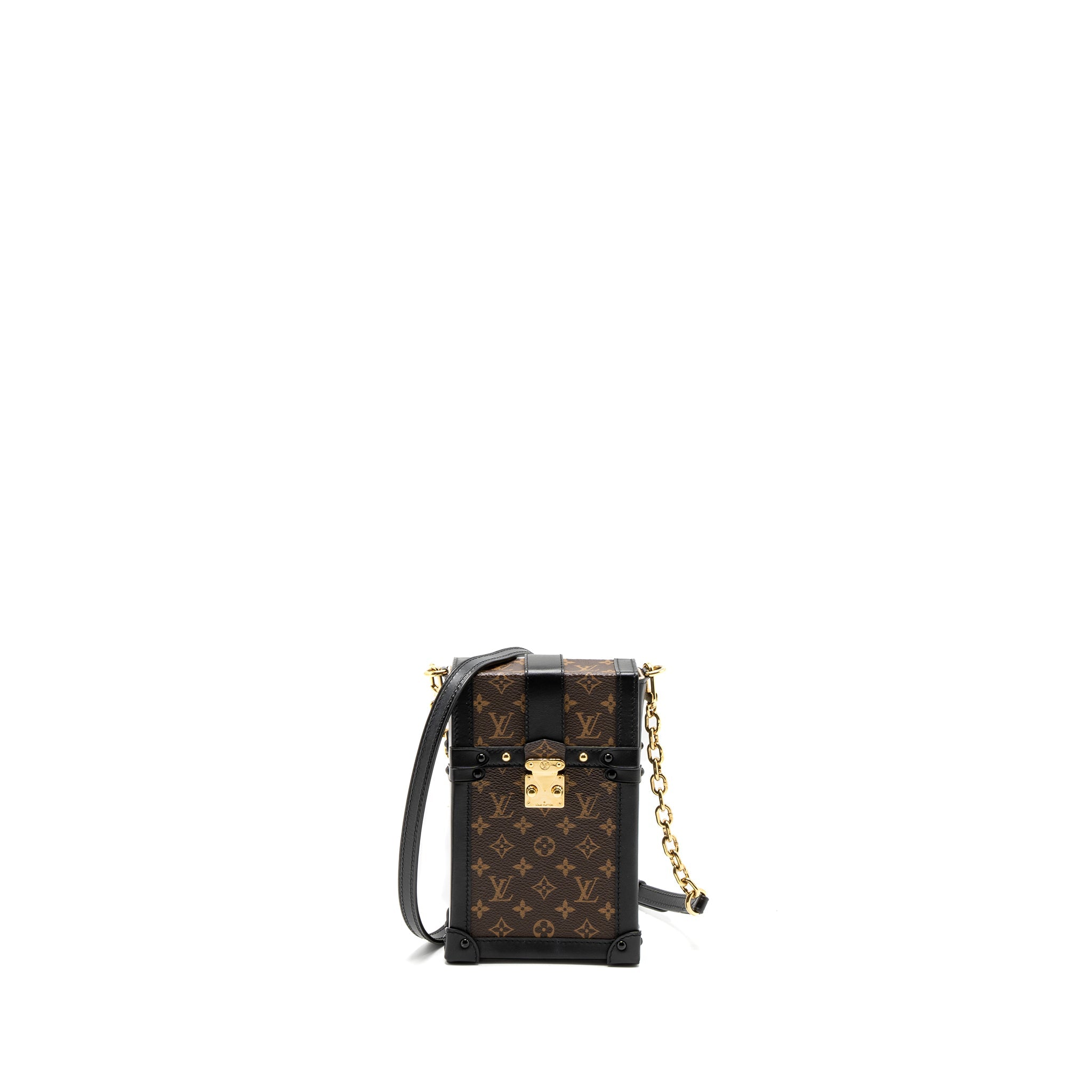 LOUIS VUITTON VERTICAL TRUNK POCHETTE MONOGRAM CANVAS GHW