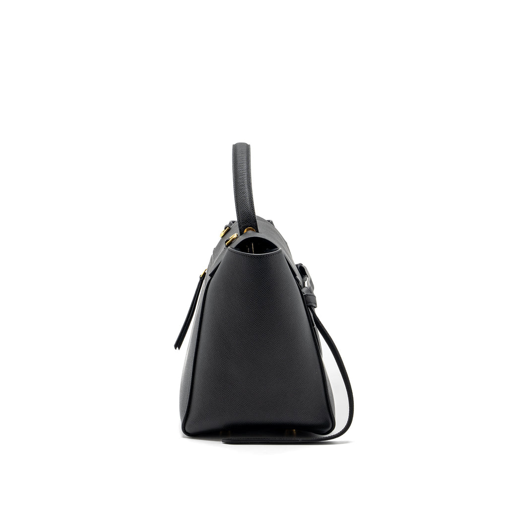 CELINE MINI BELT BAG GRAINED CALFSKIN BLACK GHW