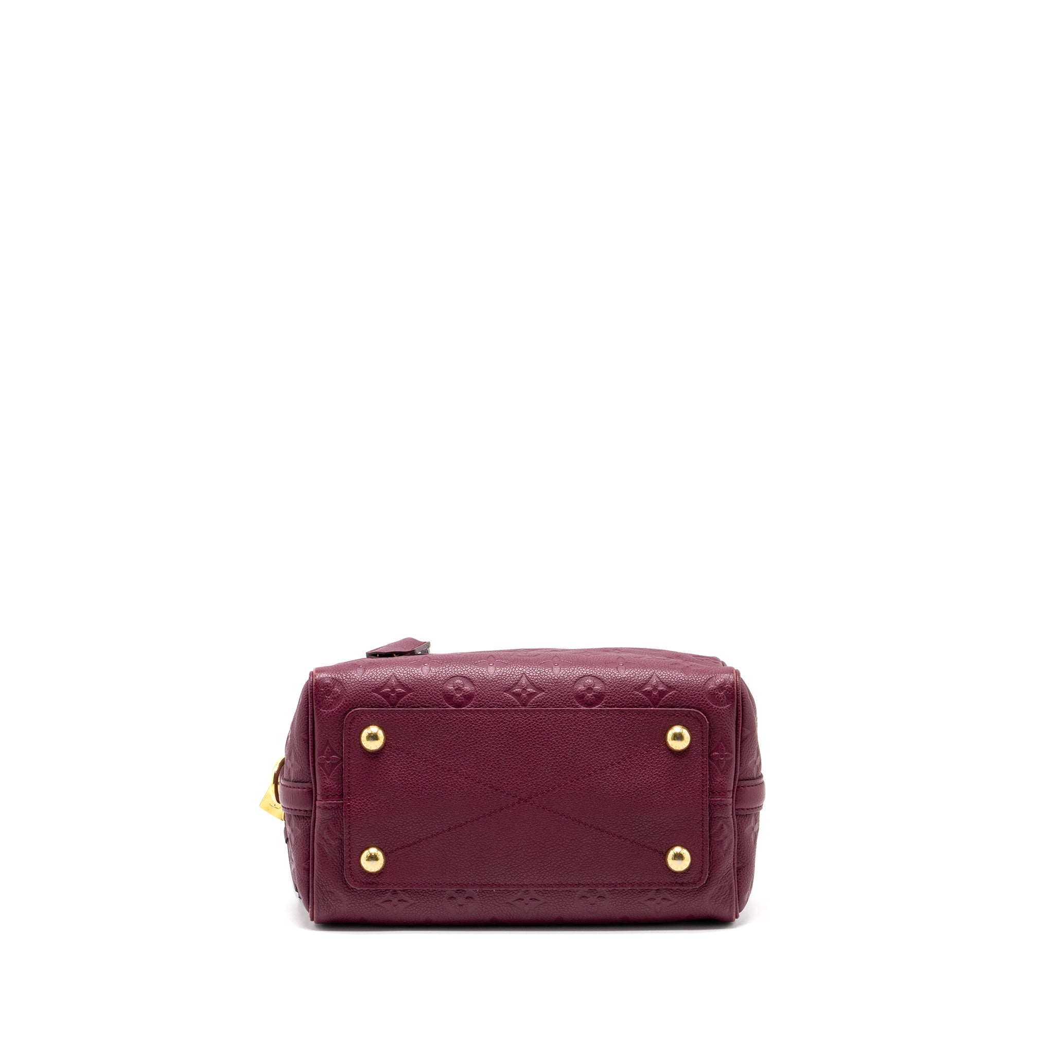 LOUIS VUITTON SPEEDY 25 BANDOULIERE MONOGRAM EMPREINTE PURPLE GHW