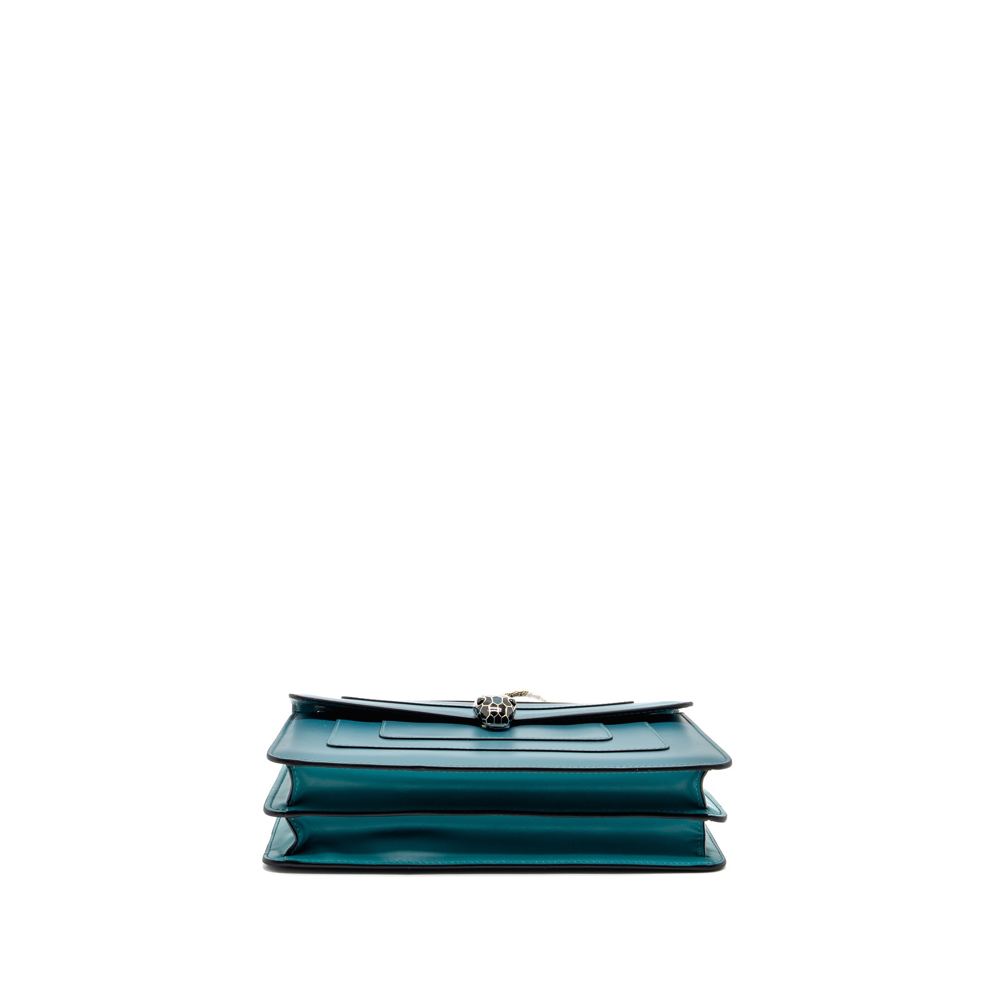 BVLGARI SERPENTI FOREVER BAG CALFSKIN GREEN LGHW