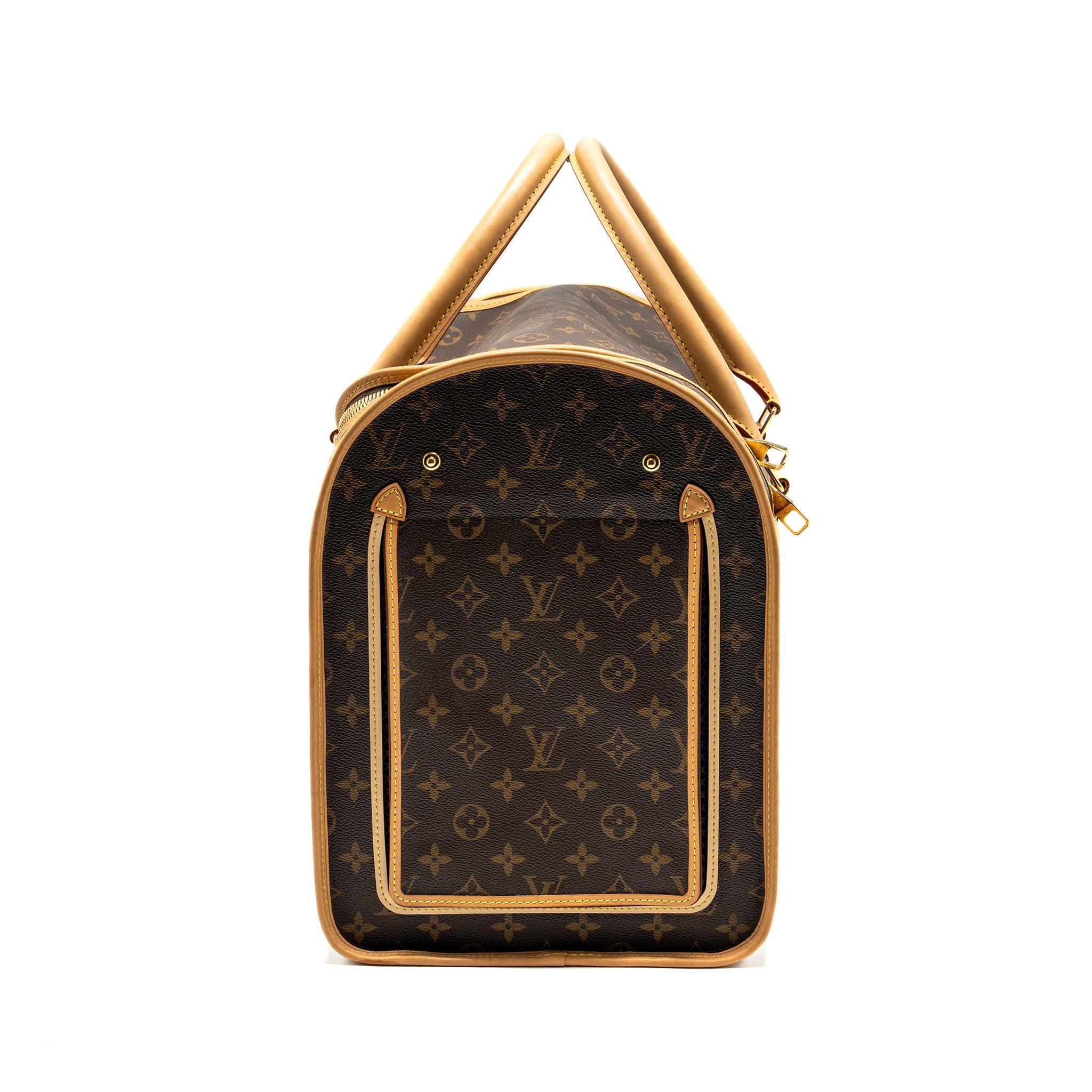 LOUIS VUITTON DOG BAG MONOGRAM CANVAS GHW