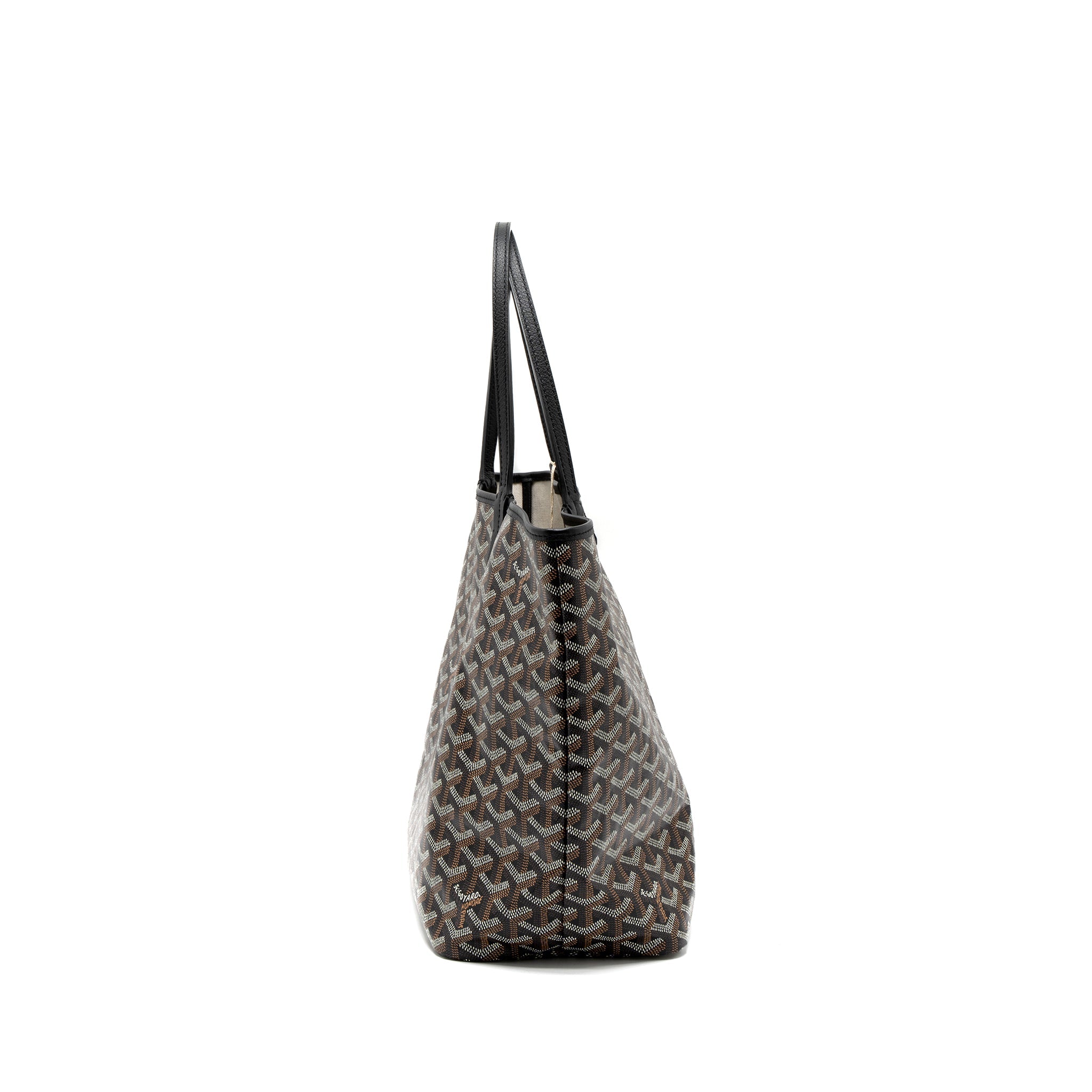 GOYARD SAINT LOUIS PM TOTE BAG GOYARDINE CANVAS SHW