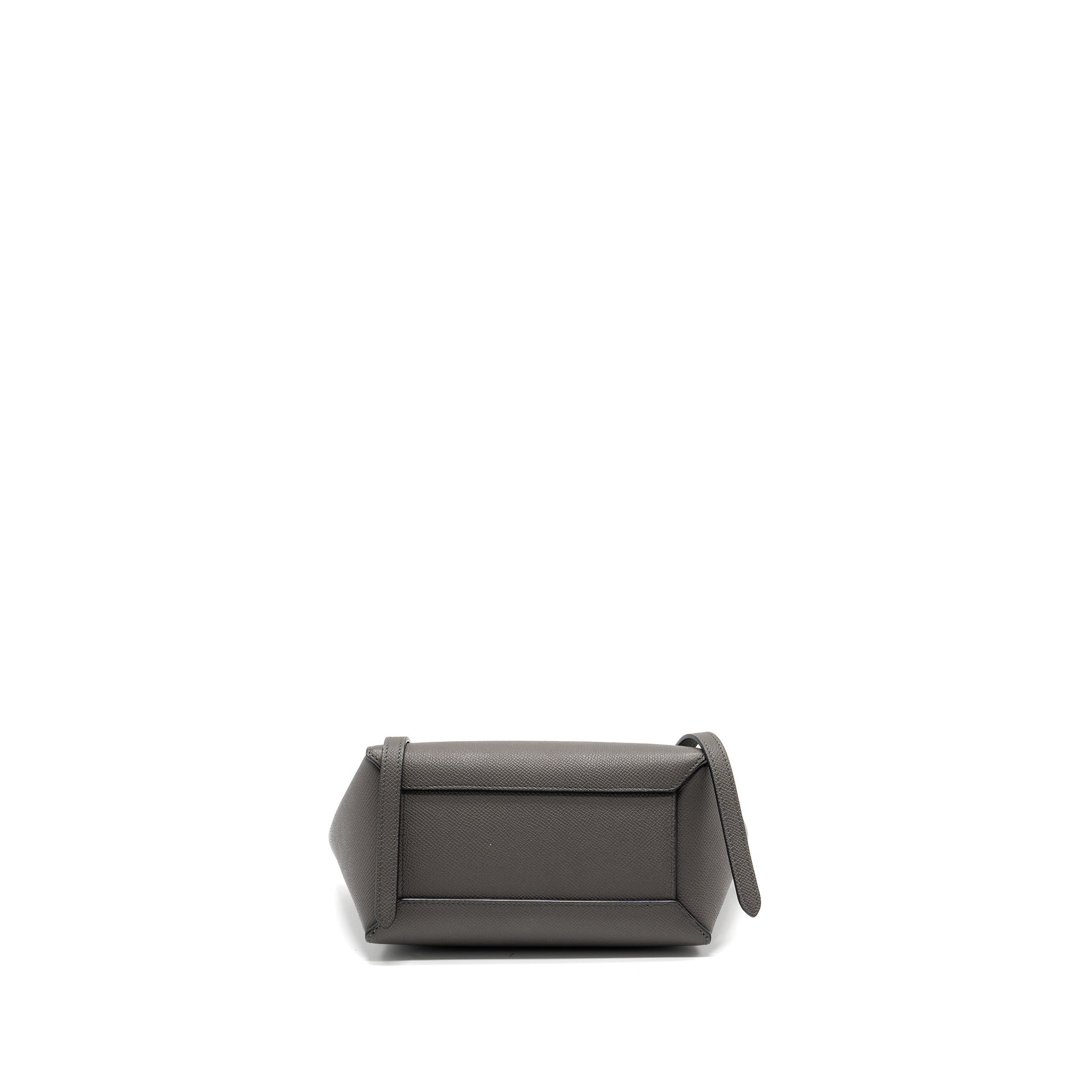 CELINE NANO BELT BAG CALFSKIN GREY GHW