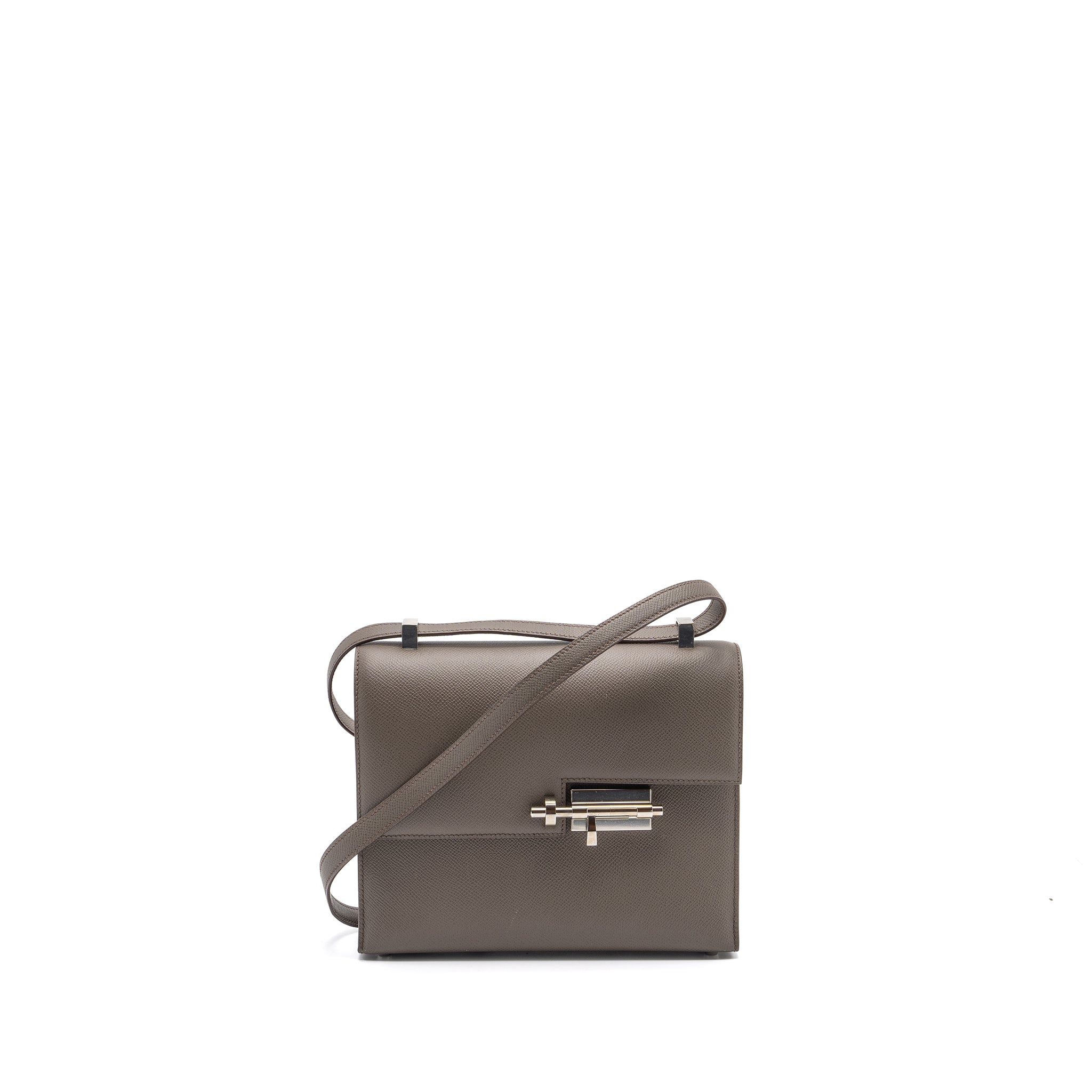 HERMES VERROU 21 EPSOM GRIS ETAIN SHW