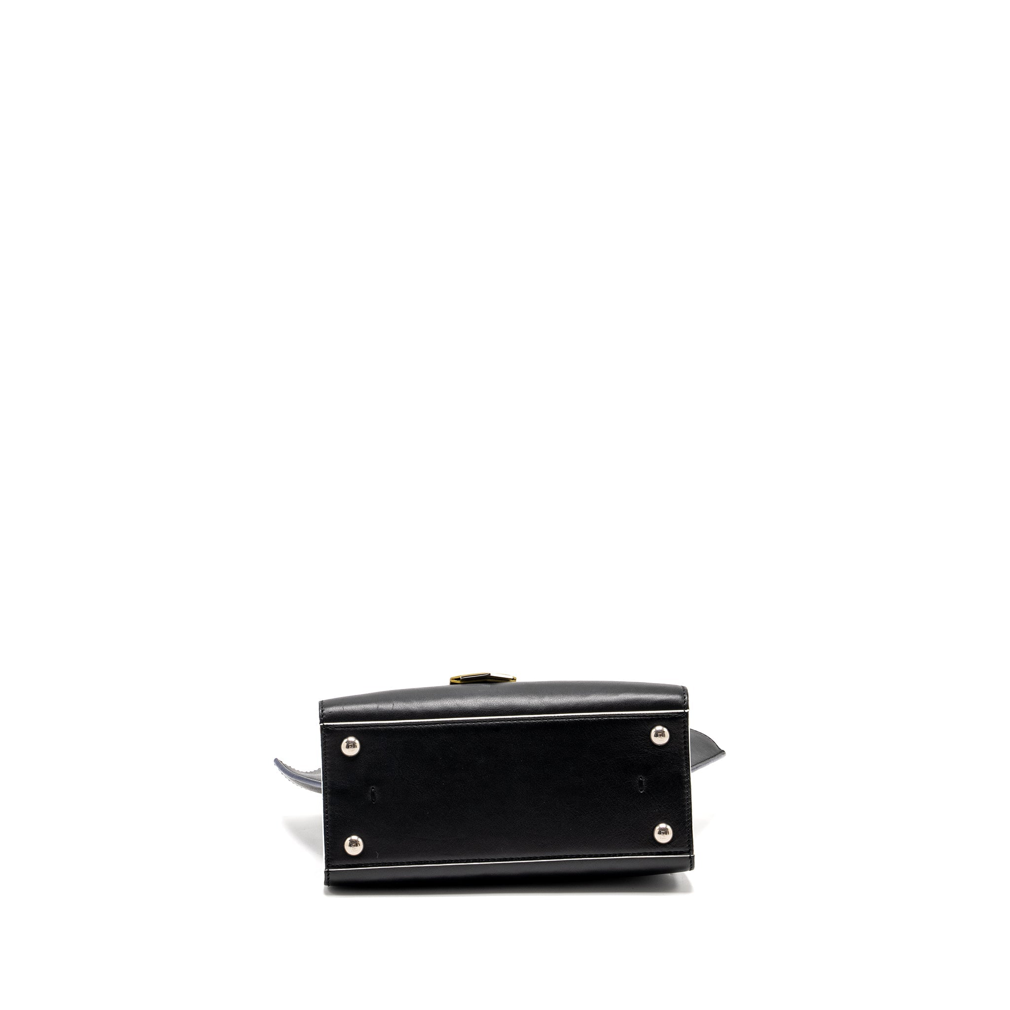 FENDI MINI 3JOURS TOTE BAG CALFSKIN BLACK SHW