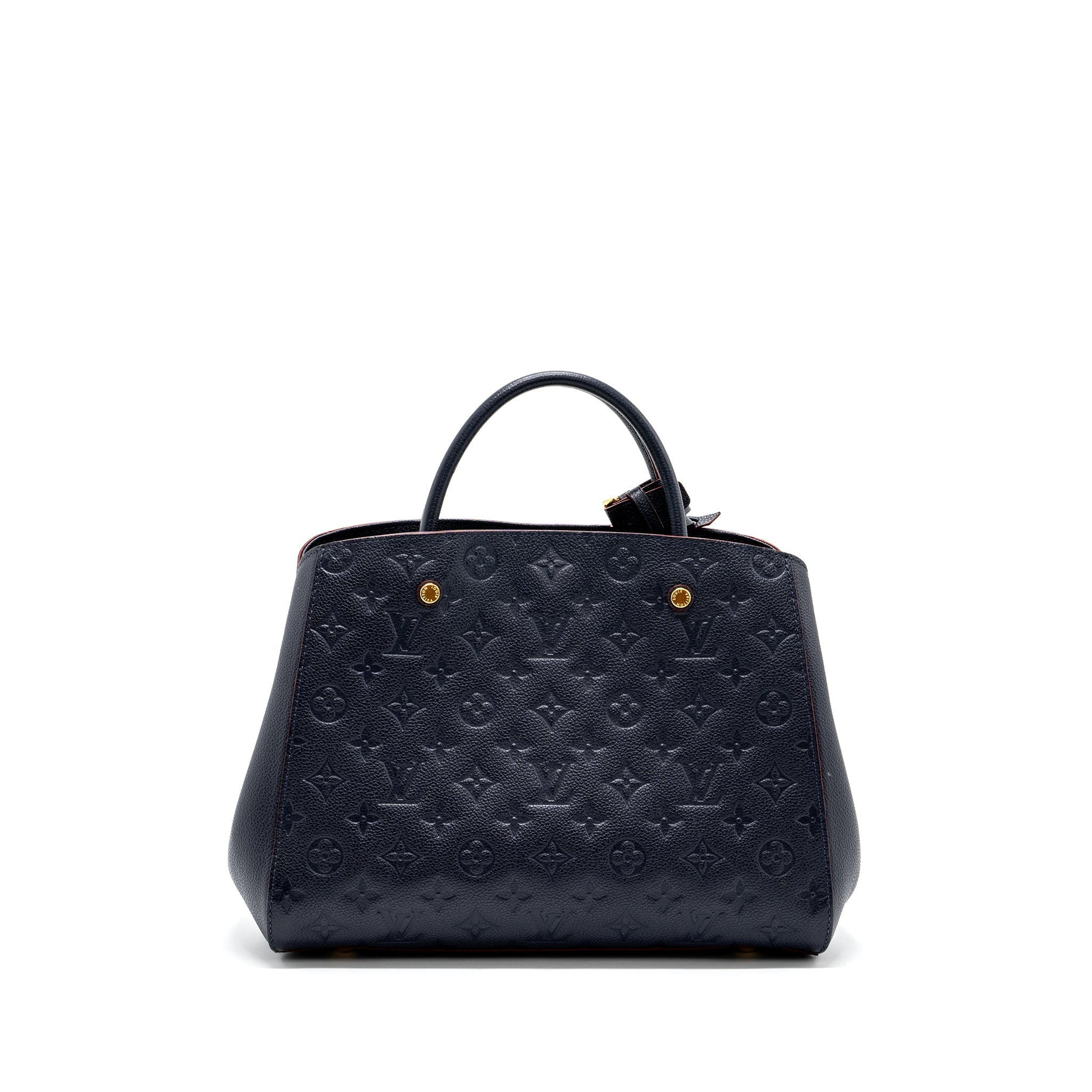 LOUIS VUITTON MONTAIGNE MM MONOGRAM EMPREINTE NAVY GHW