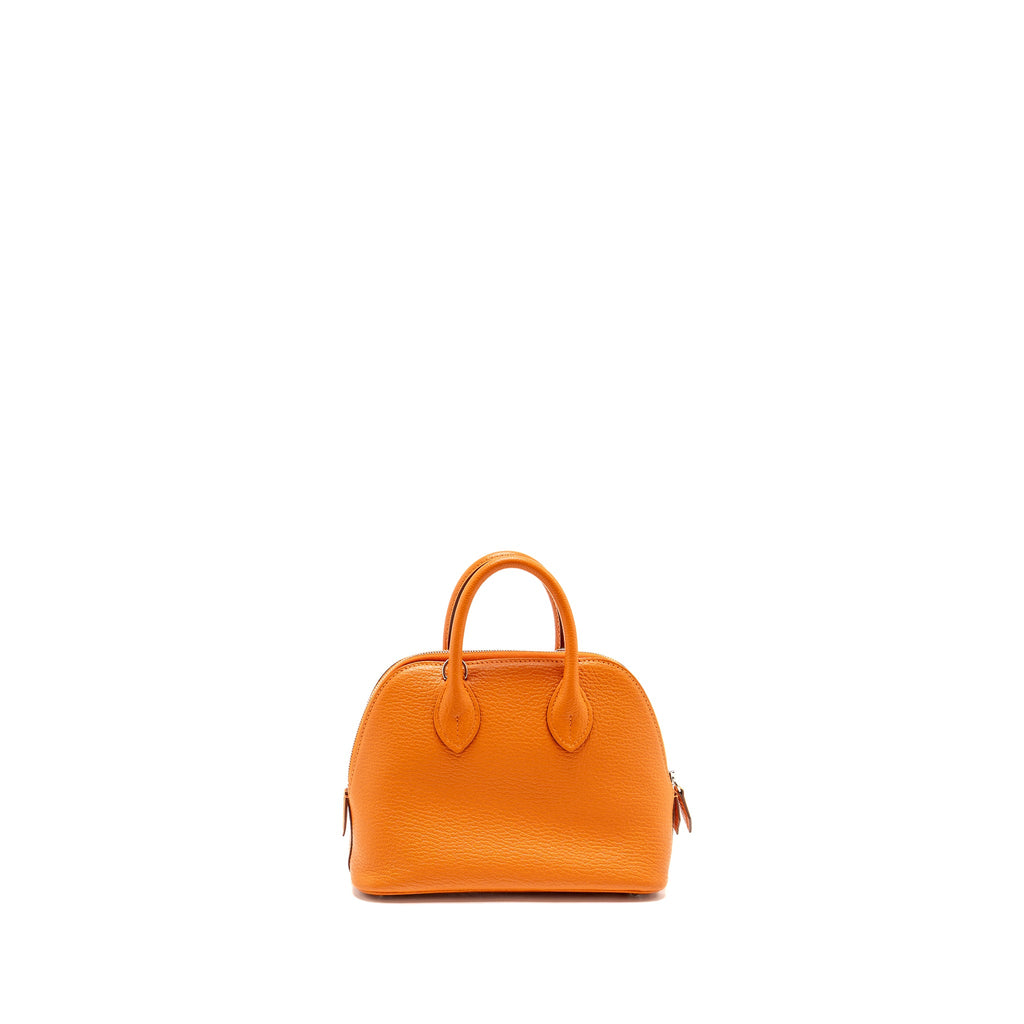 HERMES MINI BOLIDE CHÈVRE MYSORE ORANGE SHW