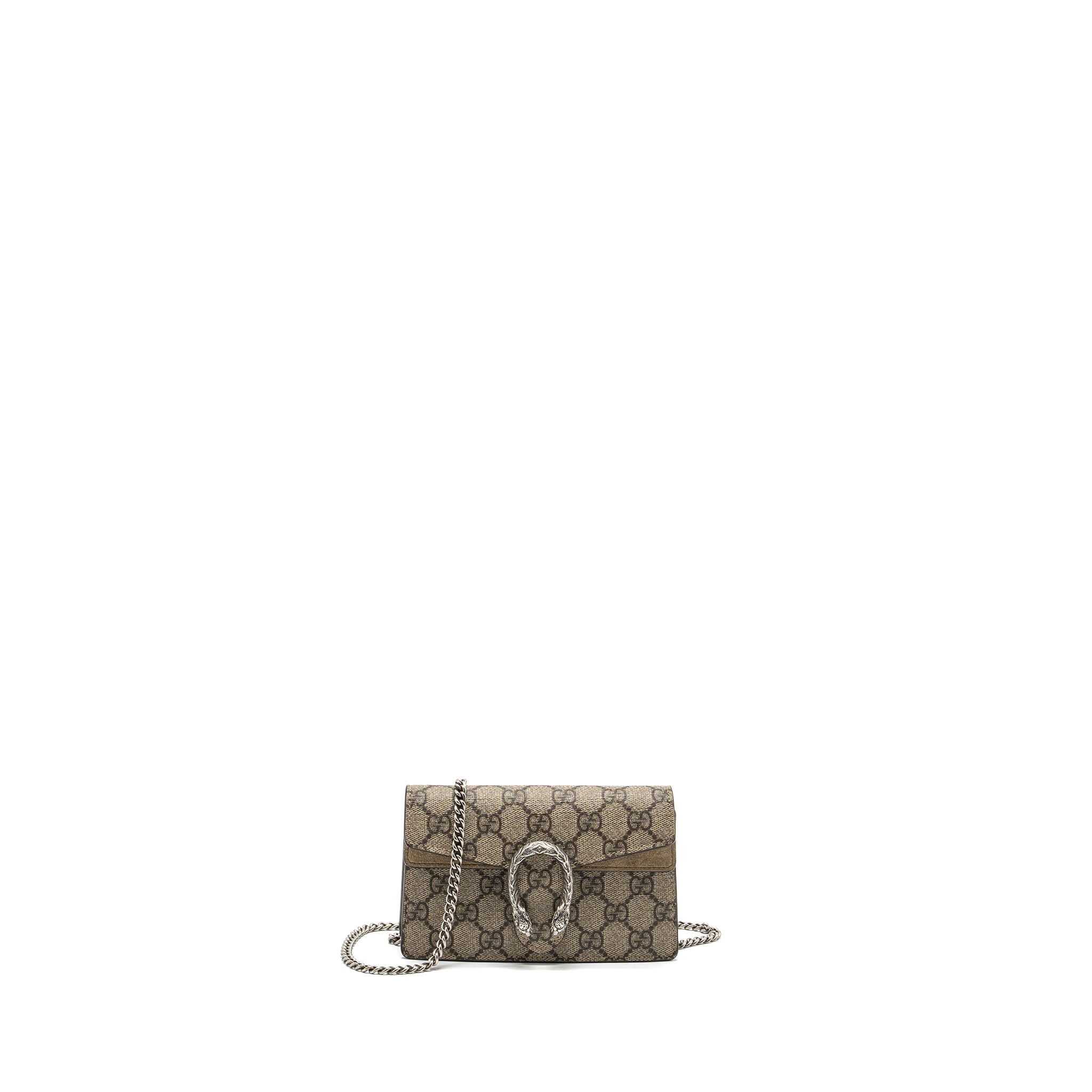 GUCCI SUPER MINI DIONYSUS GG SUPREME BAG BEIGE SHW