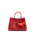 HERMES GARDEN PARTY 30 NEGONDA LEATHER ROUGE CASAQUE SHW