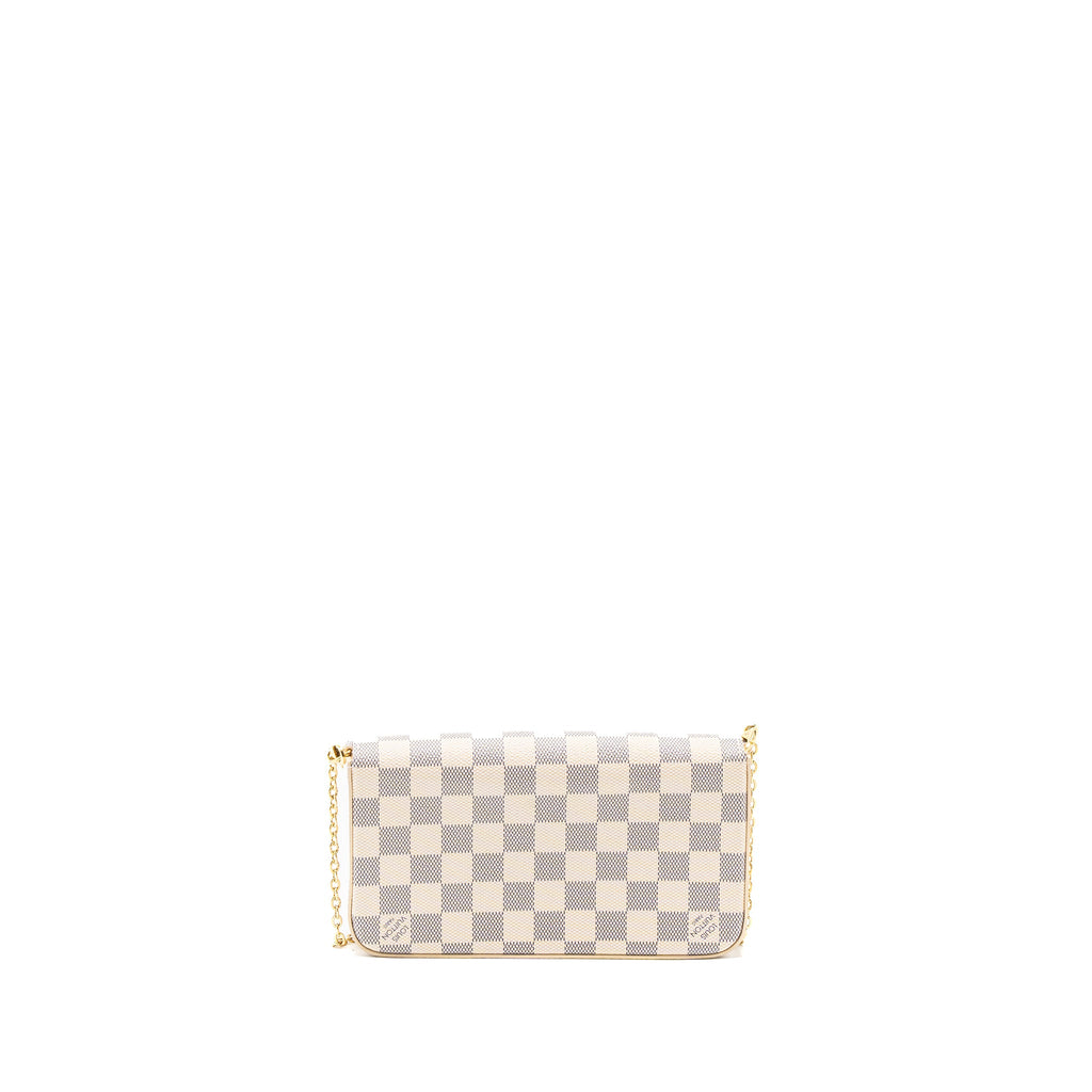 LOUIS VUITTON FELICIE POCHETTE DAMIER AZUR CANVAS GHW