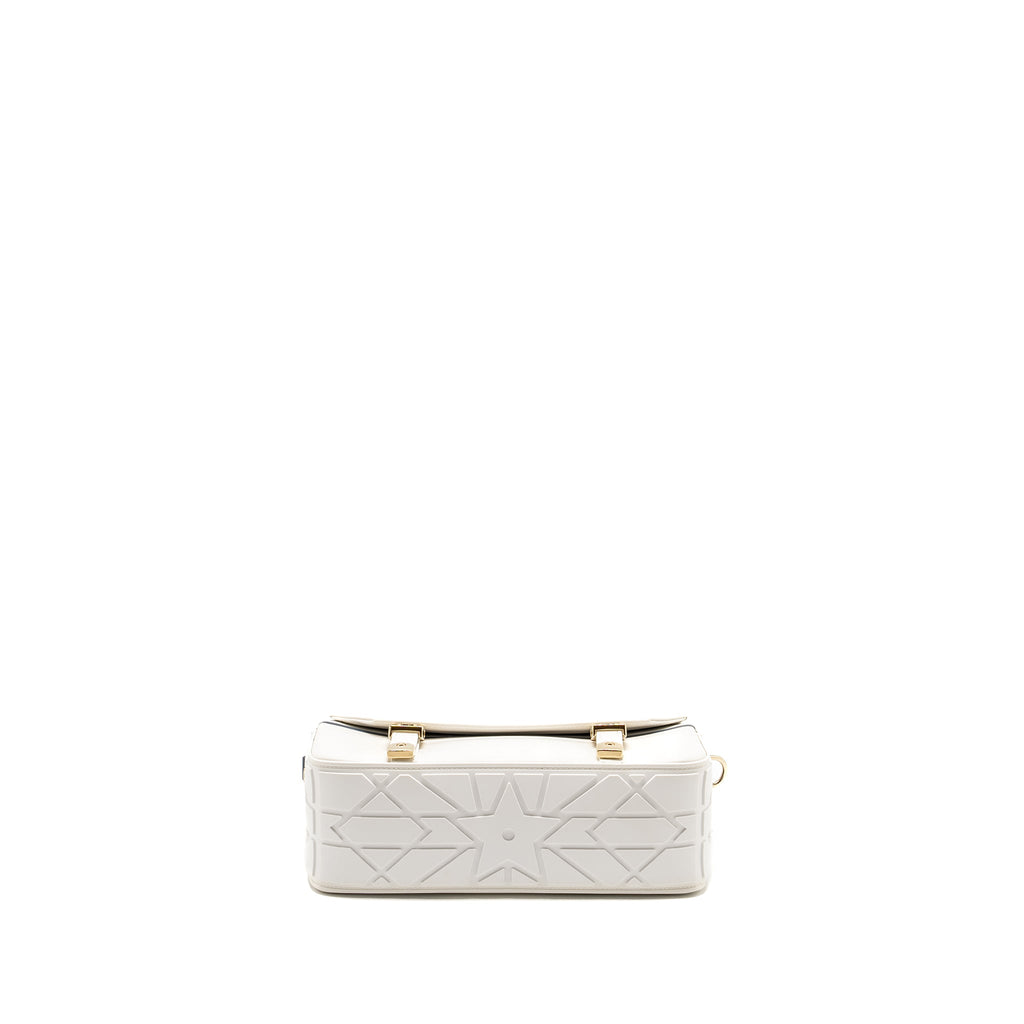 DIOR SMALL DIORCAMP BAG CALFSKIN WHITE LGHW