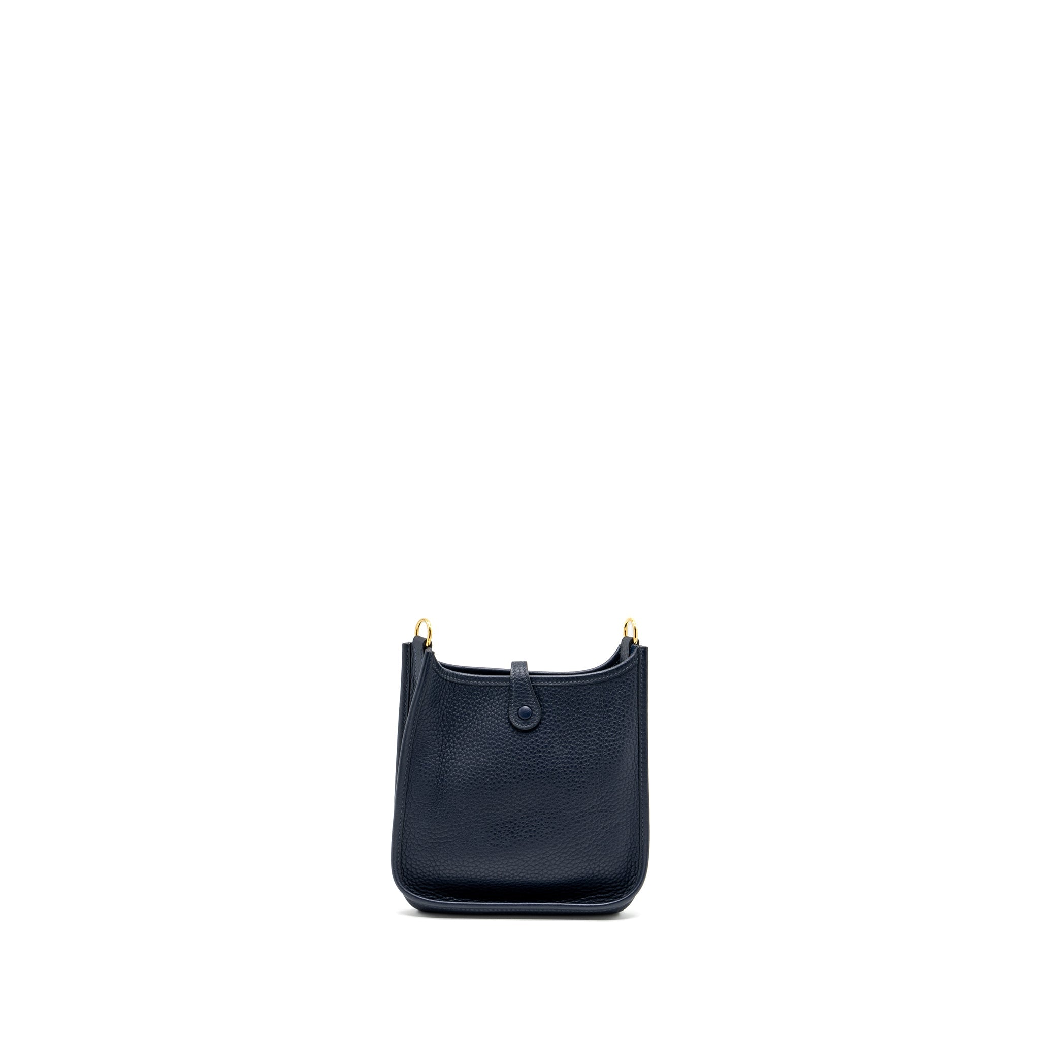 HERMES MINI EVELYNE CLEMENCE BLUE NUIT GHW