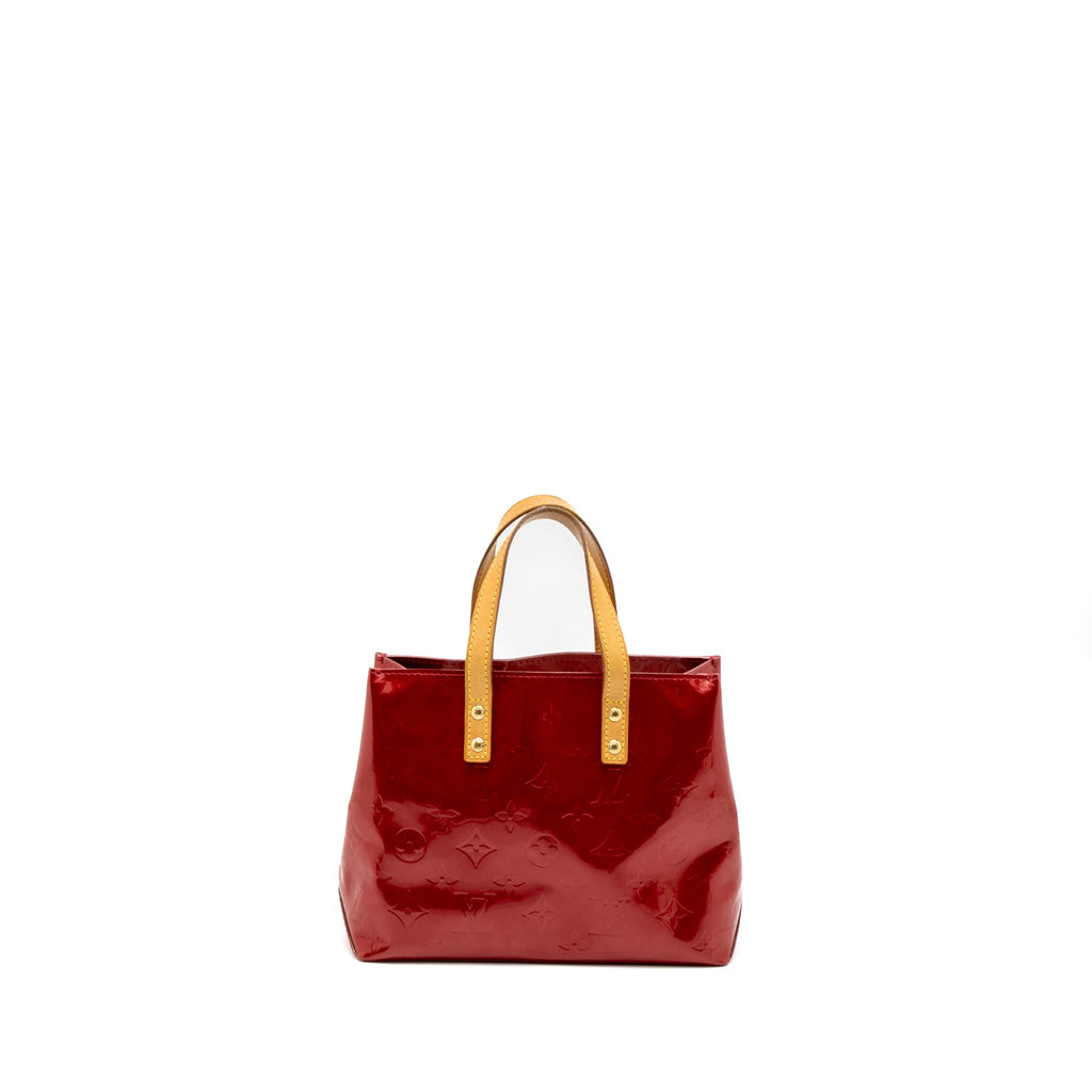 LOUIS VUITTON VERNICE CATALINA BB TOTE BAG PATENT RED GHW