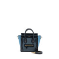 CELINE NANO LUGGAGE BAG MULTI COLOUR BLUE/DARK BLUE/BLACK GHW