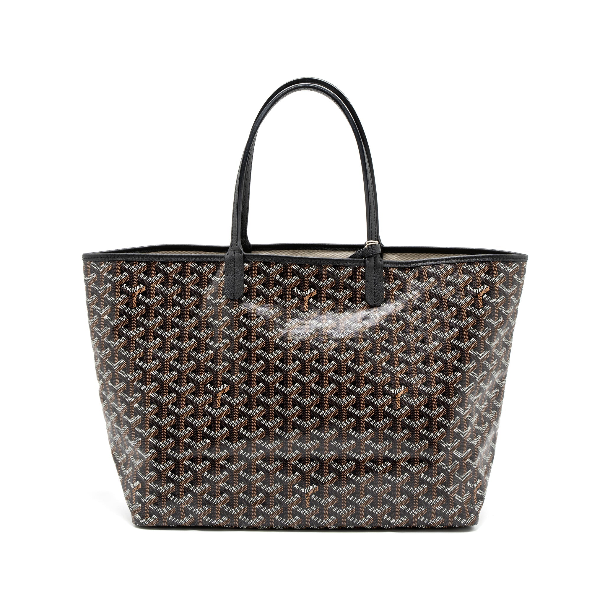 GOYARD SAINT LOUIS PM TOTE BAG GOYARDINE CANVAS SHW