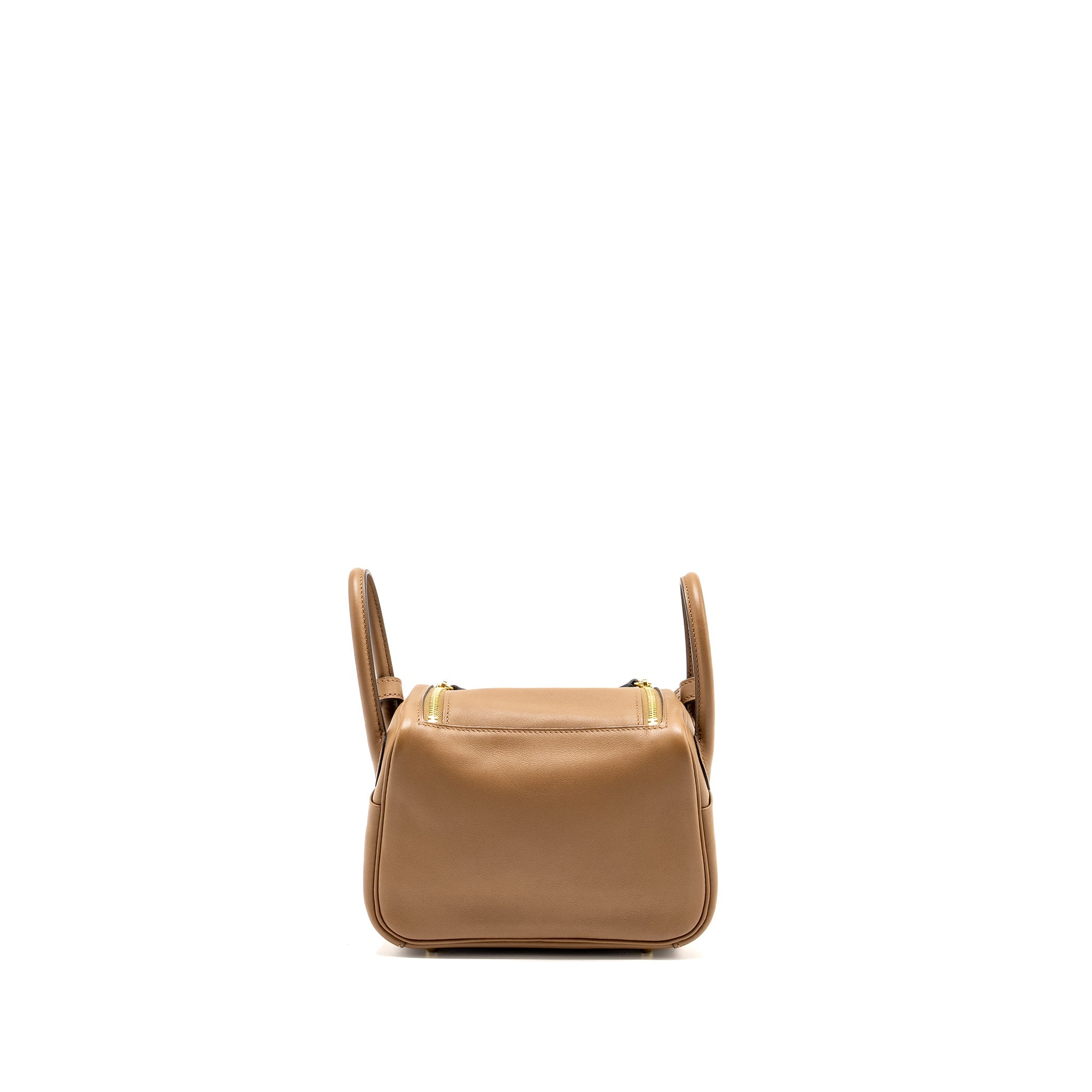 HERMES MINI LINDY SWIFT ALEZAN/BISCUIT GHW