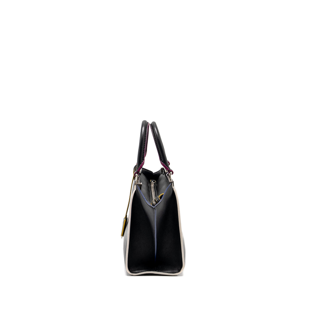 FENDI MINI 3JOURS TOTE BAG CALFSKIN BLACK SHW