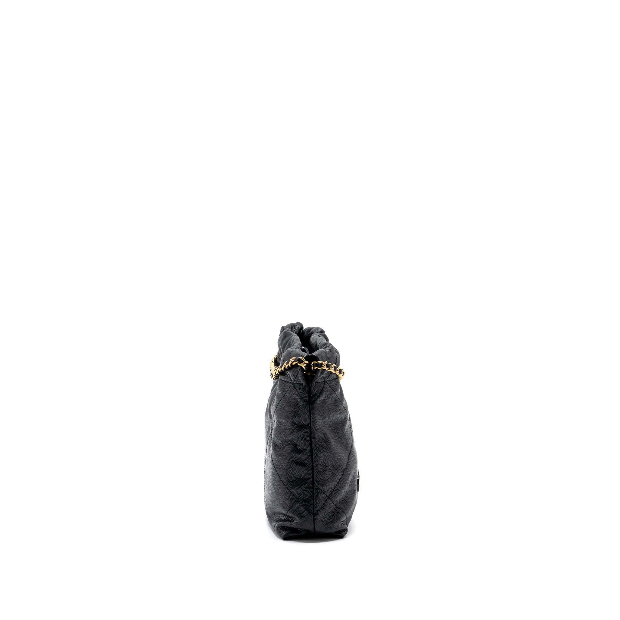 CHANEL MINI 22 BAG CAVIAR BLACK GHW (MICROCHIP)