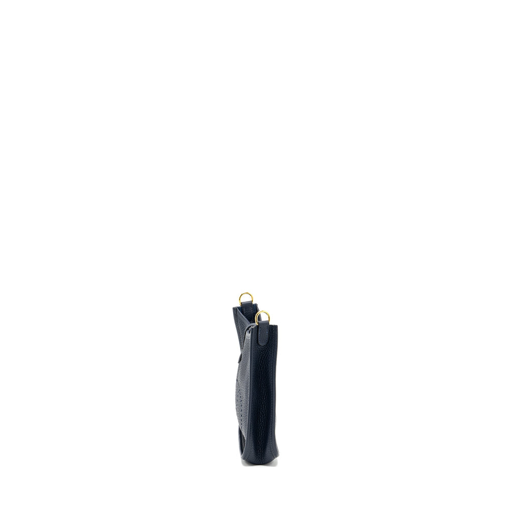 HERMES MINI EVELYNE CLEMENCE BLUE NUIT GHW