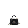 CHANEL COCO HANDLE EXTRA  MINI CAVIAR BLACK LGHW(MICROCHIP)