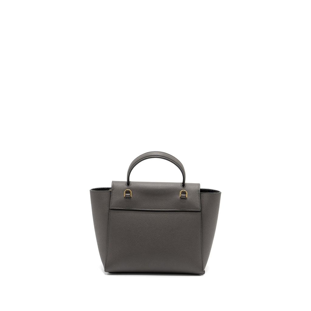 CELINE NANO BELT BAG CALFSKIN GREY GHW