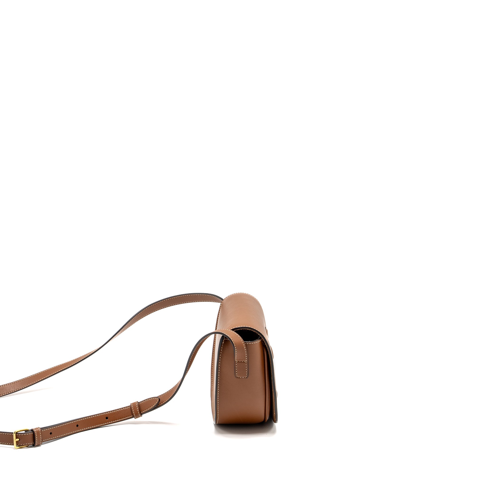 CELINE FOLCO CUIR TRIOMPHE SMOOTH CALFSKIN TAN GHW