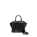 FENDI MINI 3JOURS TOTE BAG CALFSKIN BLACK SHW