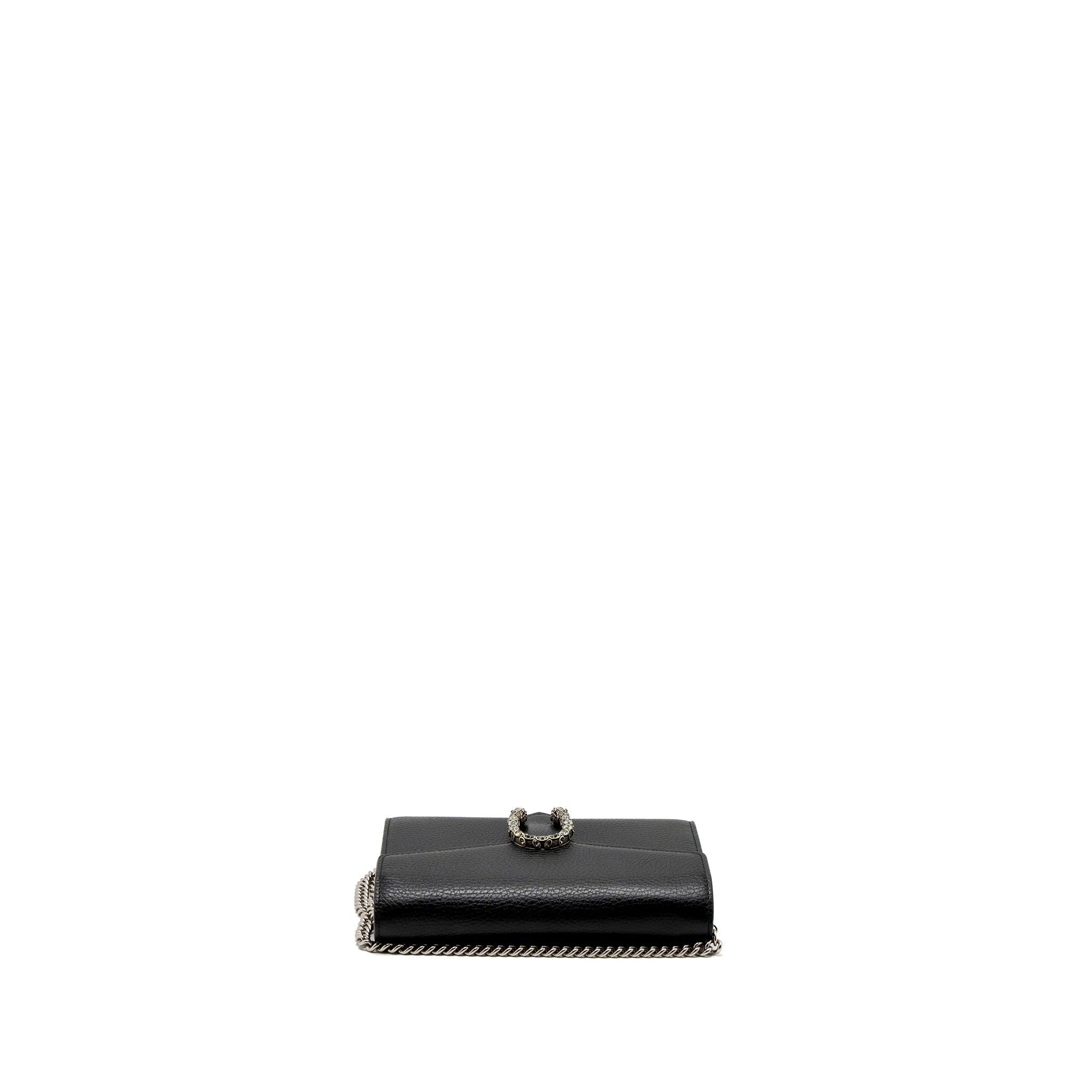 GUCCI DIONYSUS MINI CHAIN BAG CALFSKIN BLACK SHW