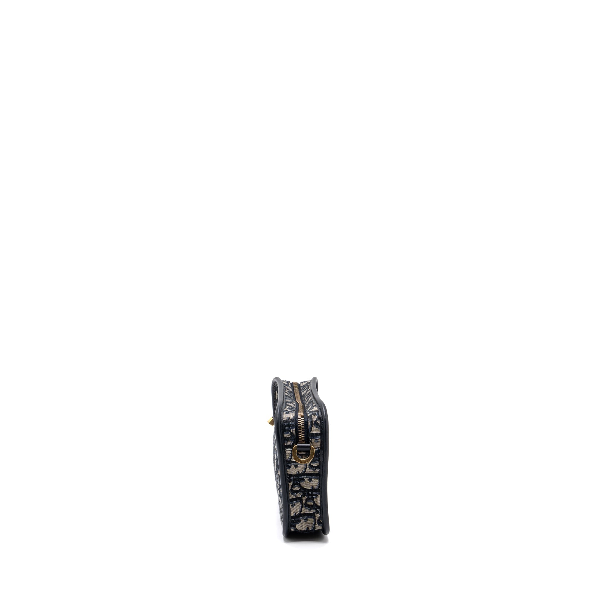 DIOR DIORQUAKE POUCH WITH CLUTCH OBLIQUE JACQUARD CANVAS BLUE GHW