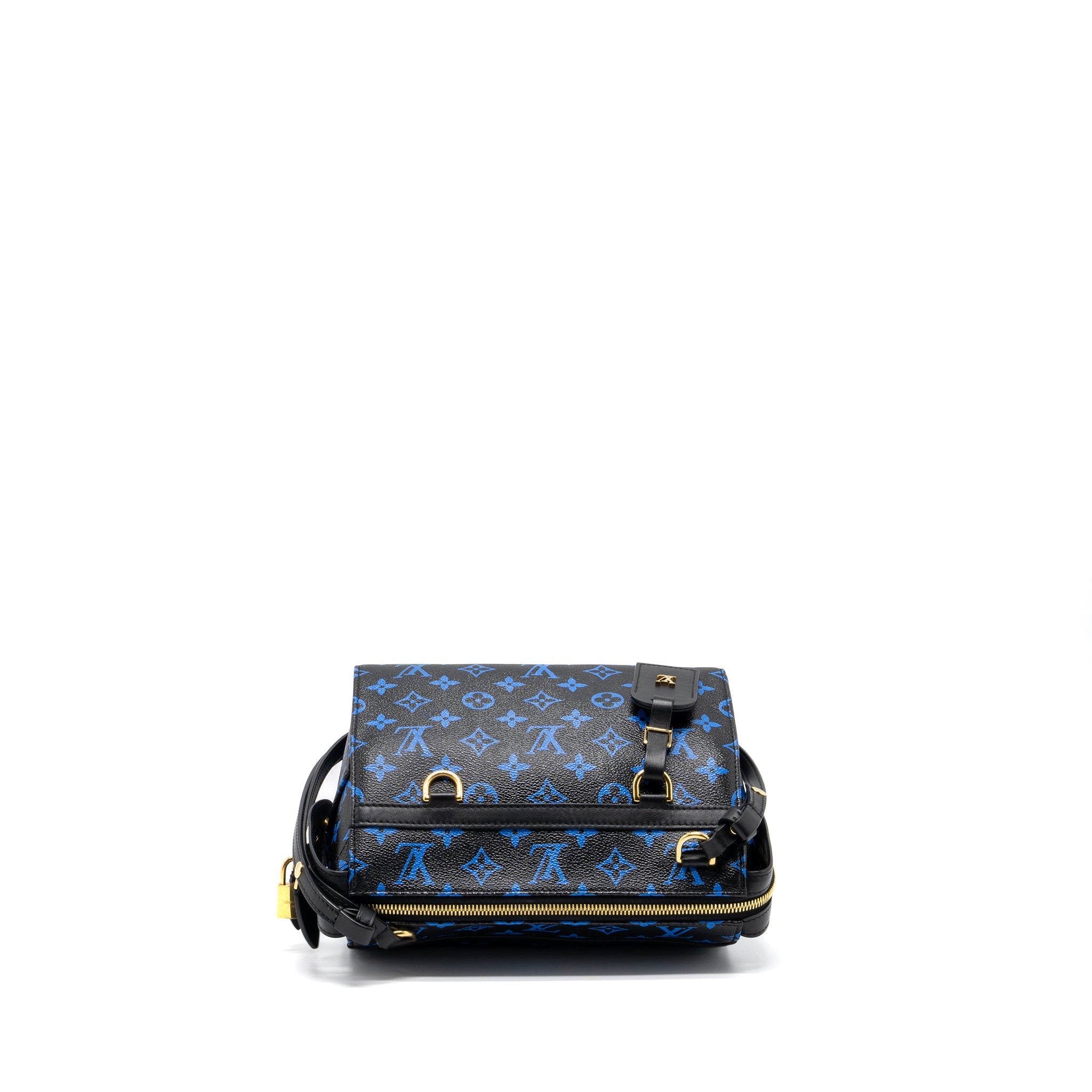 LOUIS VUITTON SPEEDY AMAZON COLOURED MONOGRAM CANVAS BLUE/BLACK GHW