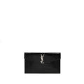 SAINT LAURENT/YSL UPTOWN POUCH CROC-EMBOSSED CALFSKIN BLACK SHW