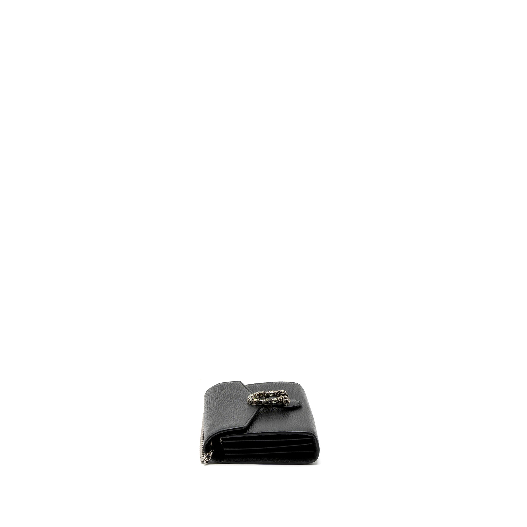 GUCCI DIONYSUS MINI CHAIN BAG CALFSKIN BLACK SHW