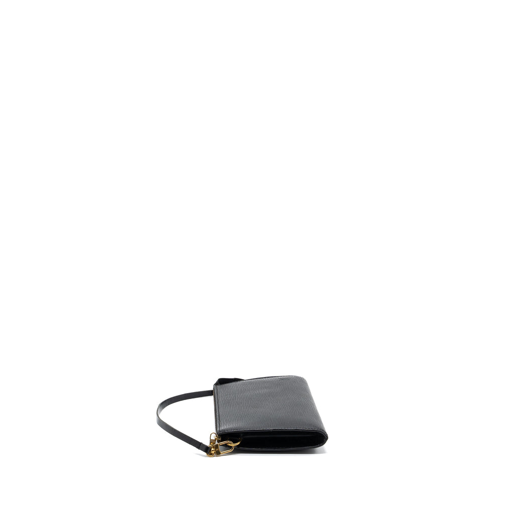 LOUIS VUITTON POCHETTE ACCESSORIES EPI LEATHER BLACK SHW