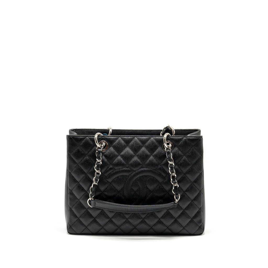 CHANEL GRAND SHOPPING TOTE CAVIAR BLACK SHW