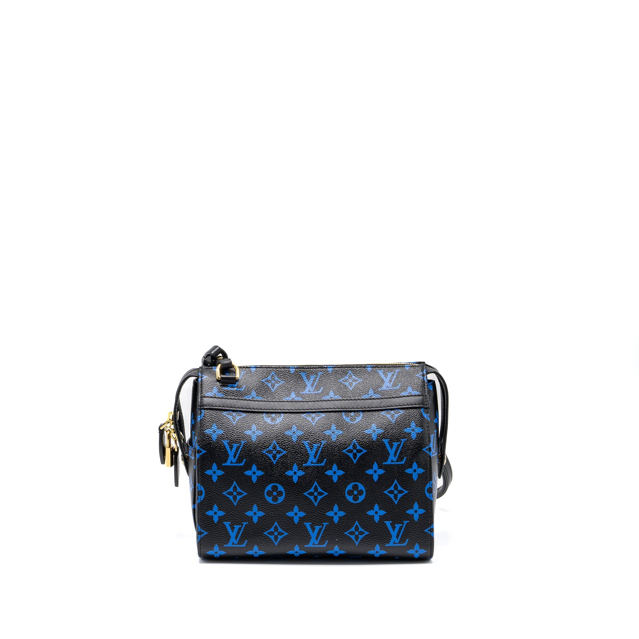 LOUIS VUITTON SPEEDY AMAZON COLOURED MONOGRAM CANVAS BLUE/BLACK GHW