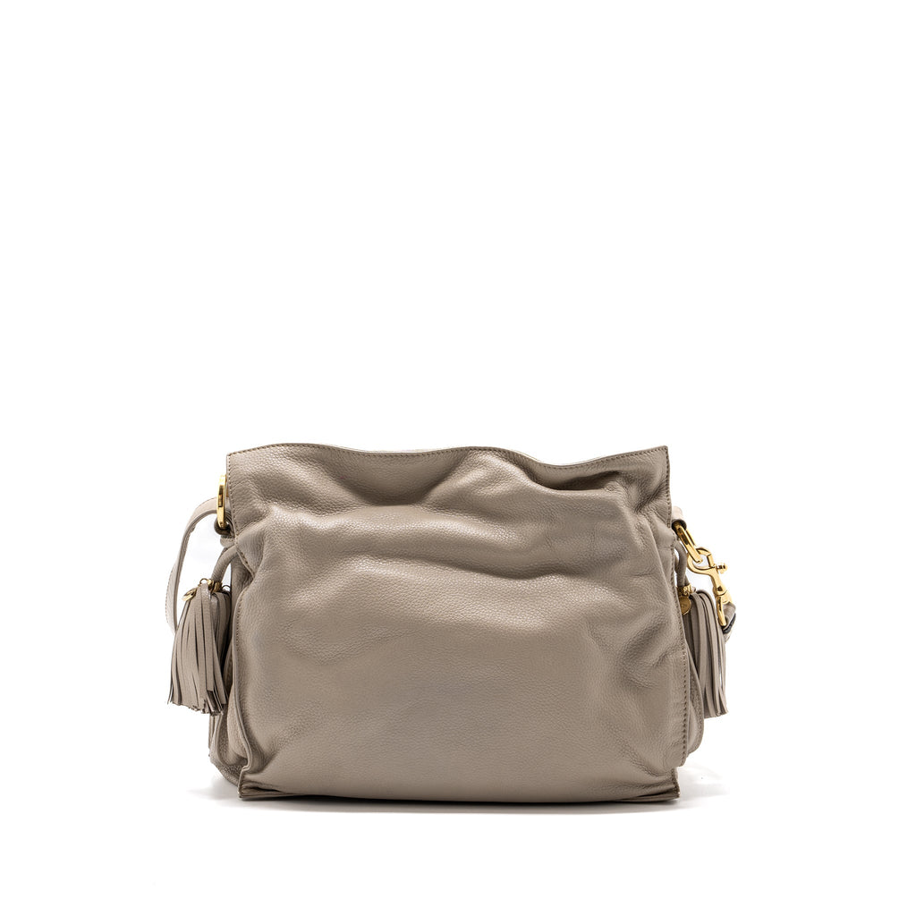 LOEWE FLAMENCO BAG CALFSKIN BEIGE LGHW