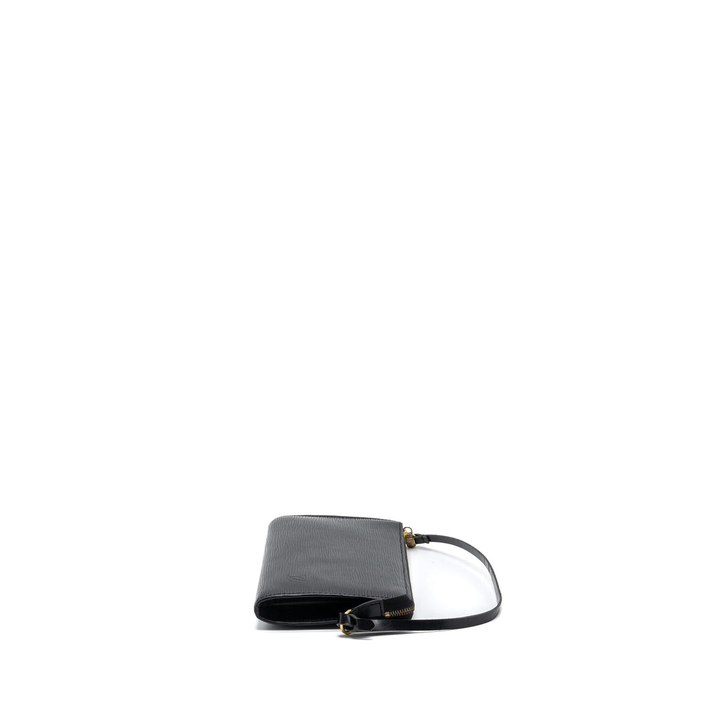LOUIS VUITTON POCHETTE ACCESSORIES EPI LEATHER BLACK SHW