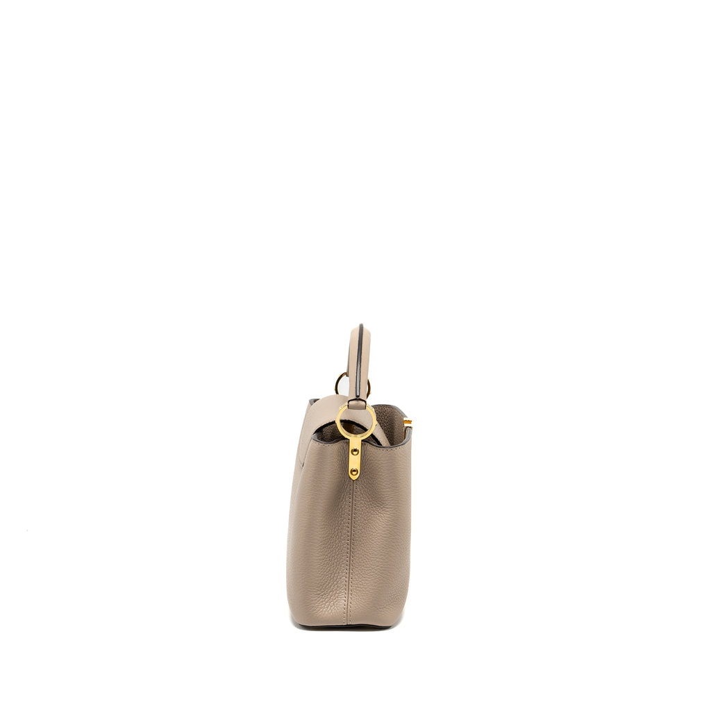 LOUIS VUITTON CAPUCINES BB TAURILLON GALET GHW