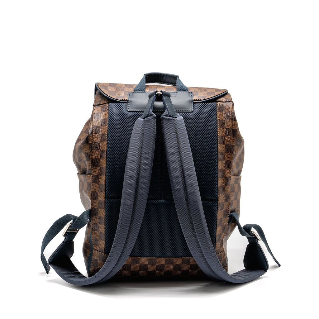 LOUIS VUITTON RUNNER BACKPACK DAMIER EBENE CANVAS/LEATHER SHW