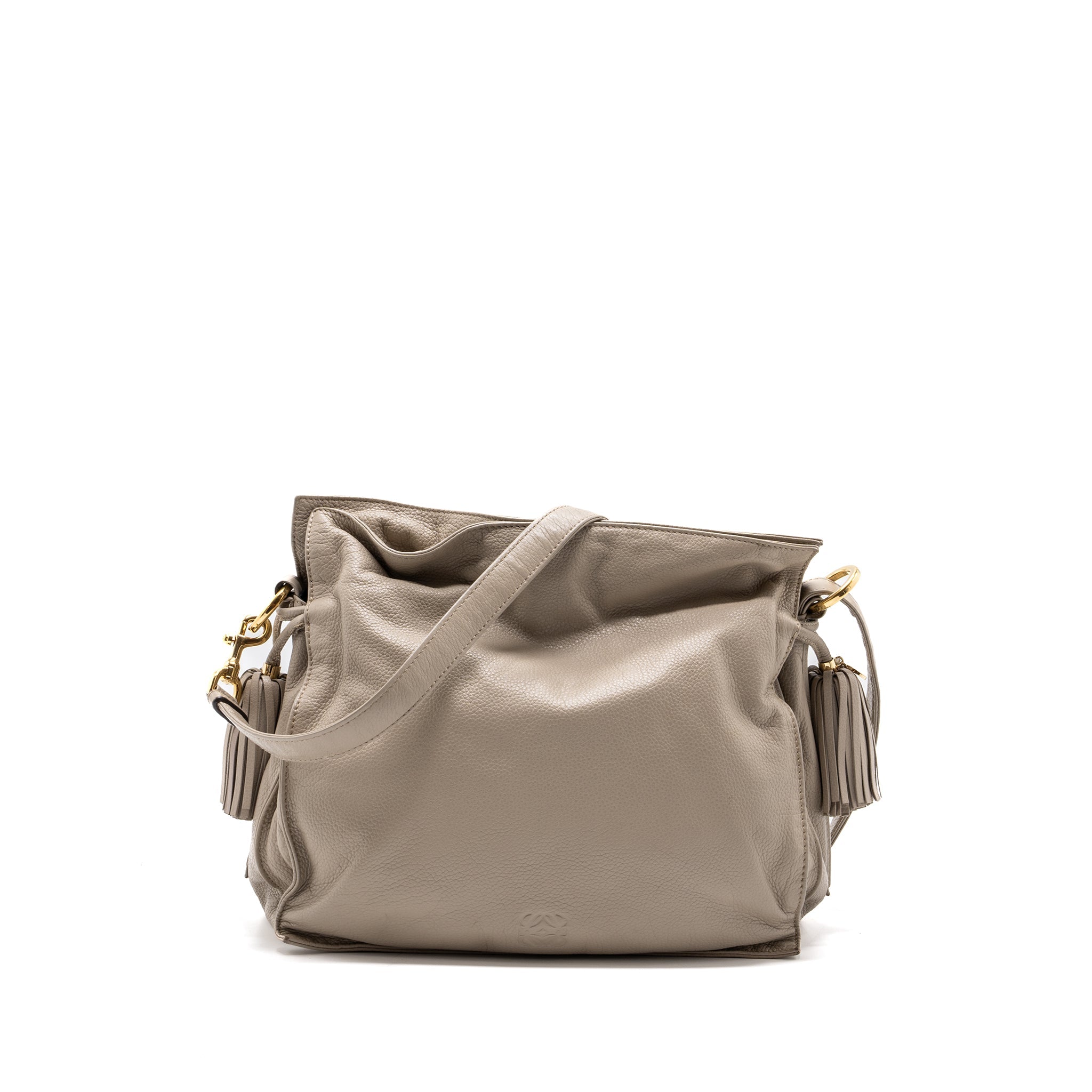 LOEWE FLAMENCO BAG CALFSKIN BEIGE LGHW