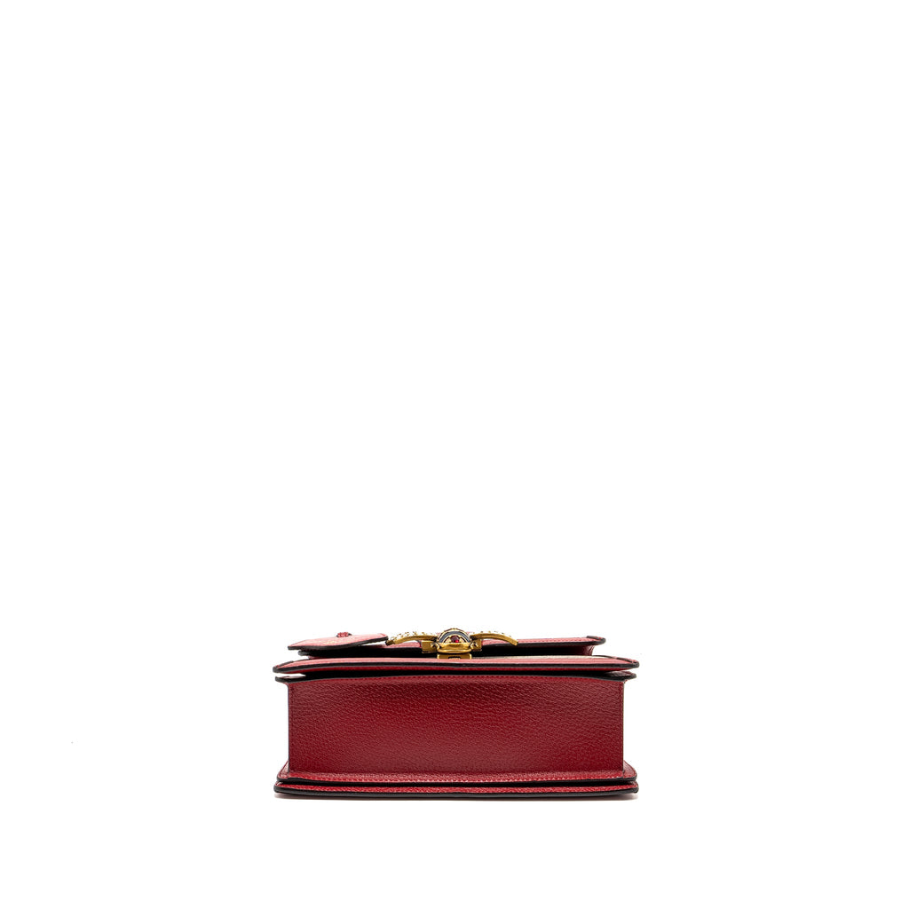 GUCCI QUEEN MARGARET TOP HANDLE BAG GG SUPREME CANVAS RED/ MULTICOLOUR GHW