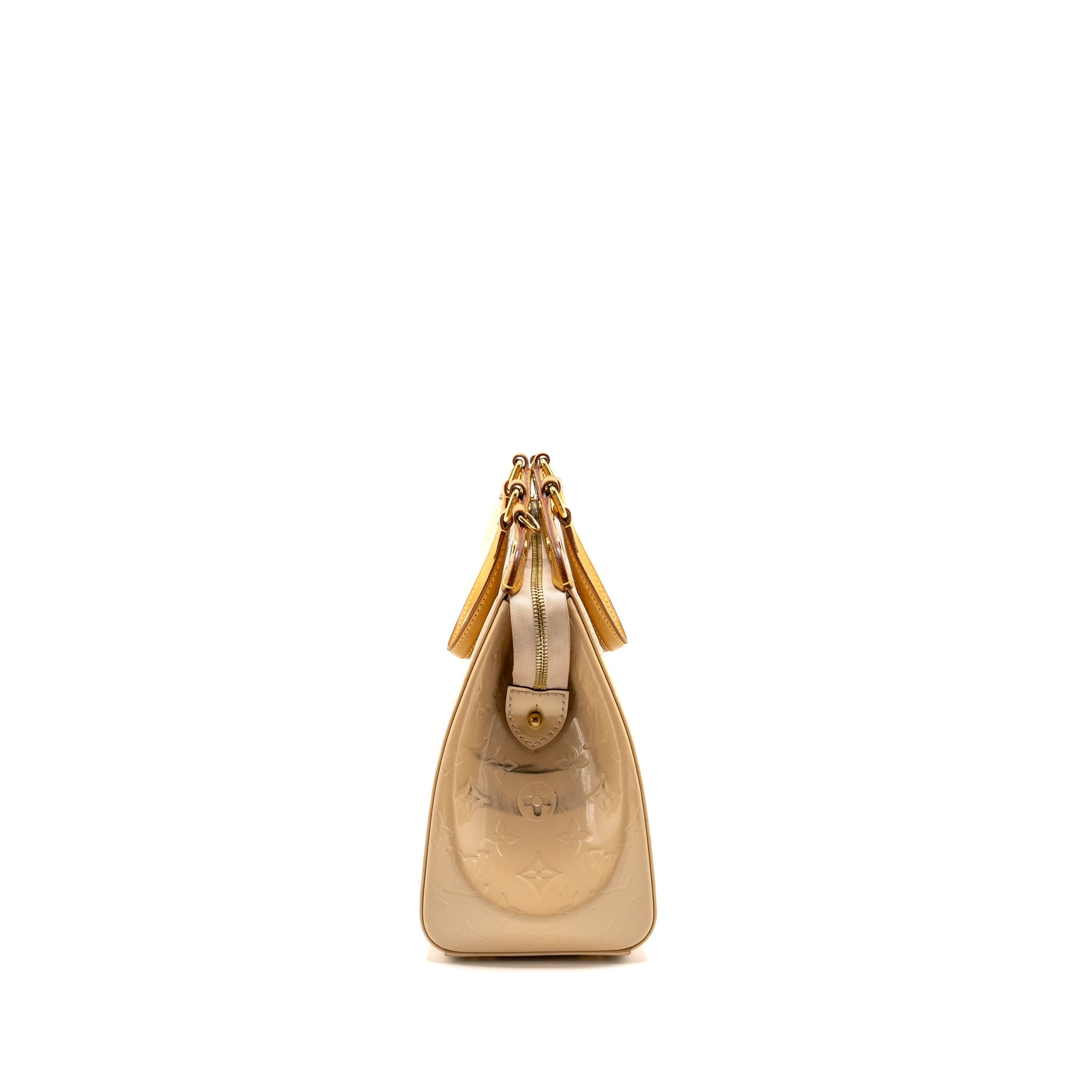 LOUIS VUITTON VERNIS BREA MM PATENT MONOGRAM BEIGE GHW